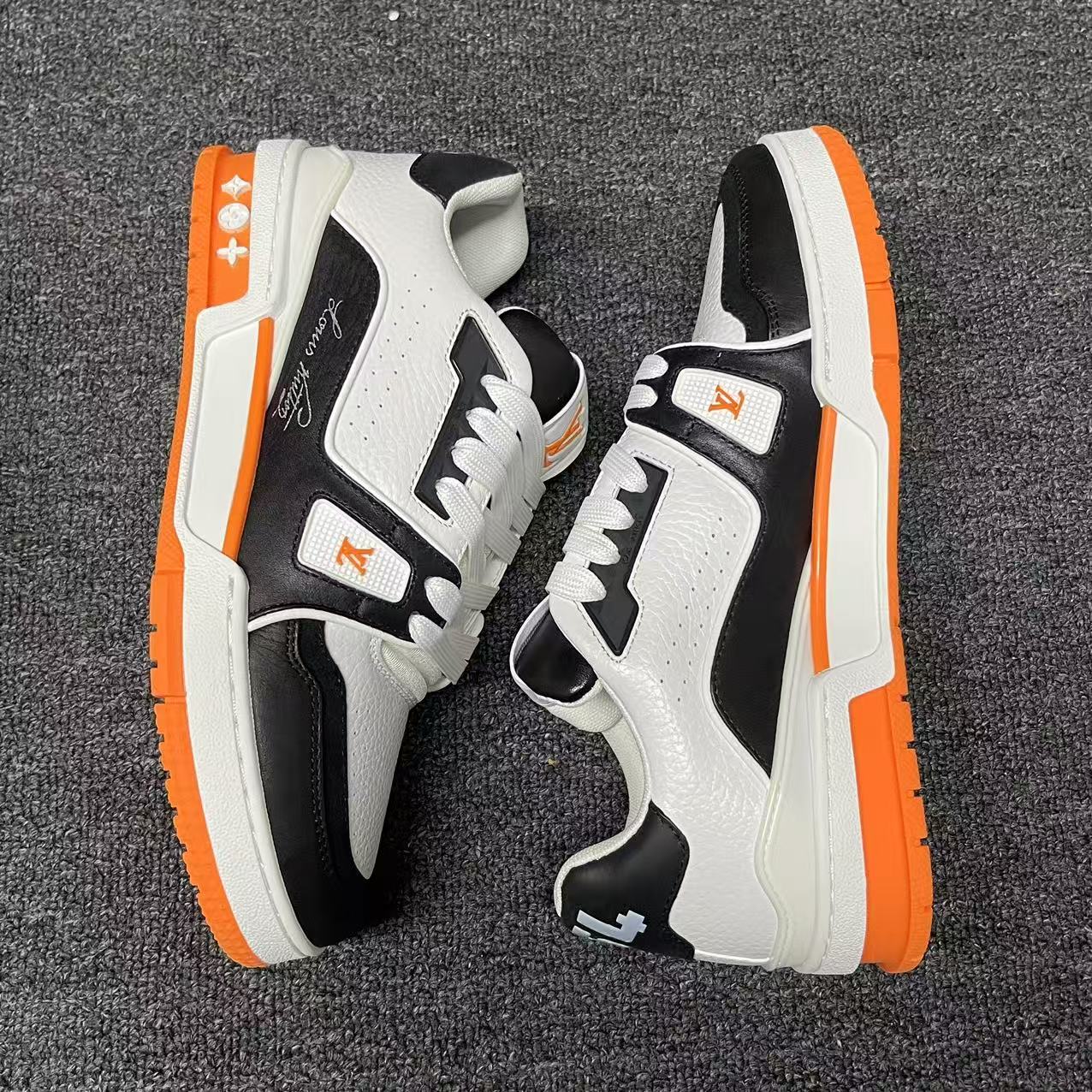 LOUIS VUITTON BOARD SKATES White Orange
