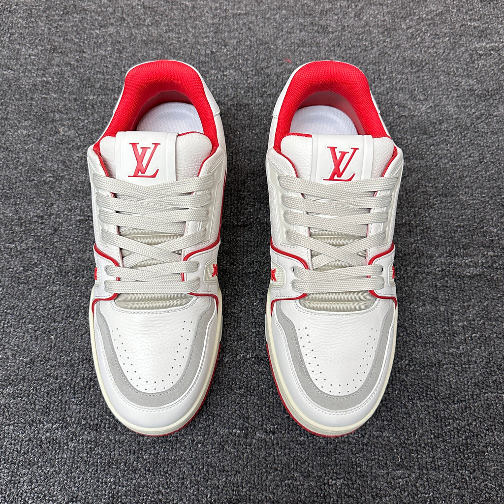 LOUIS VUITTON BOARD SKATES white and red