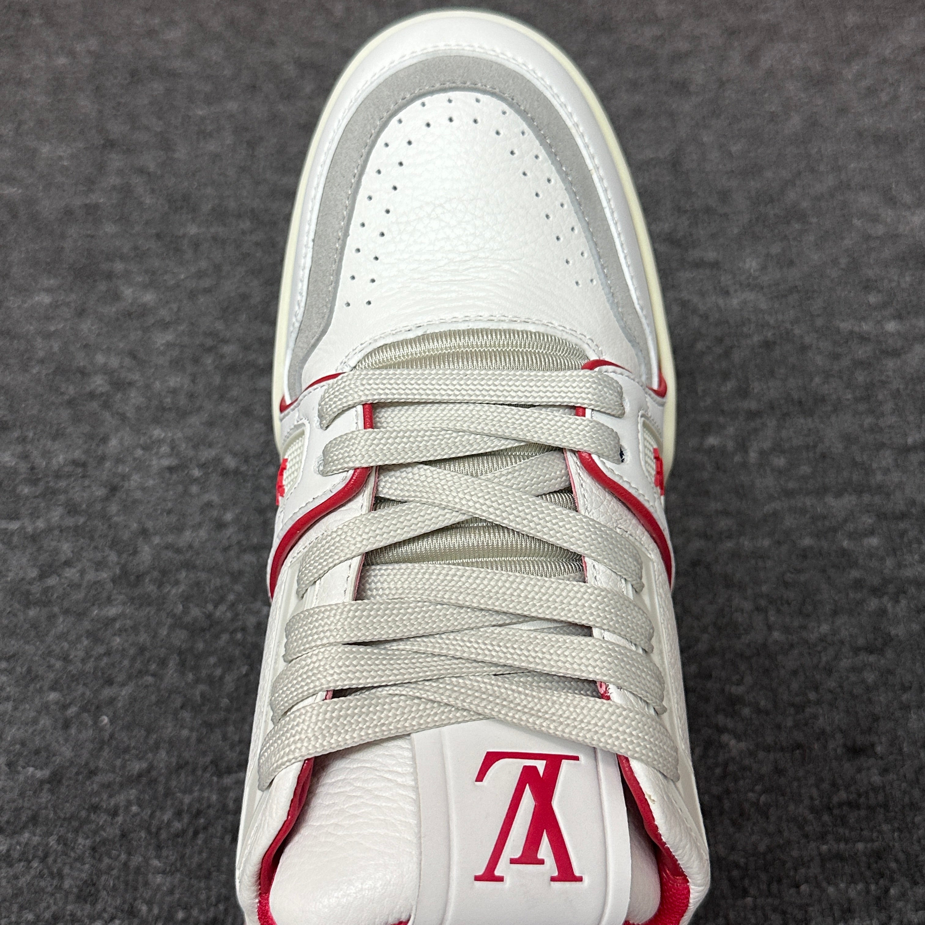 LOUIS VUITTON BOARD SKATES white and red