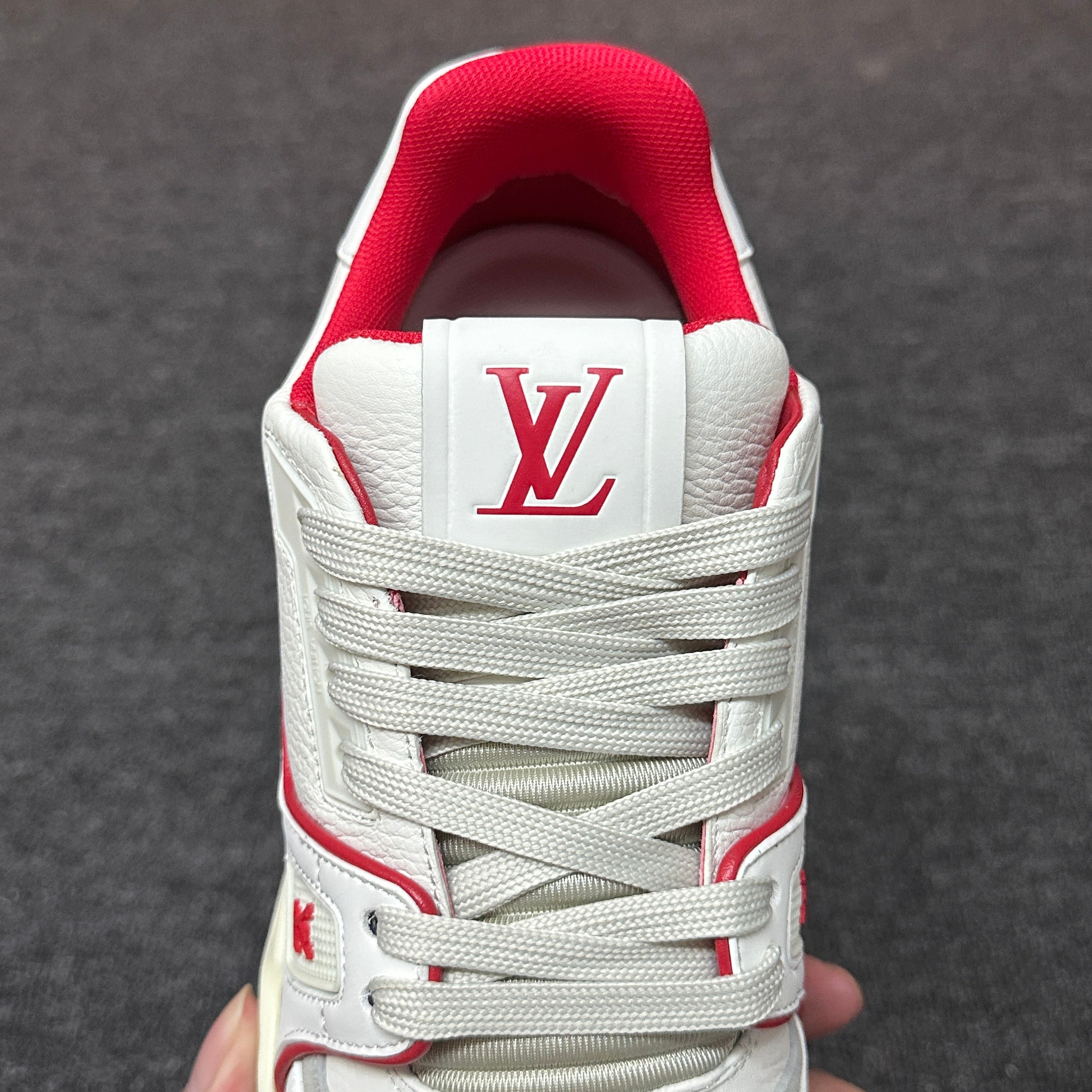 LOUIS VUITTON BOARD SKATES white and red