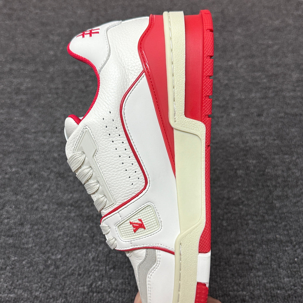 LOUIS VUITTON BOARD SKATES white and red