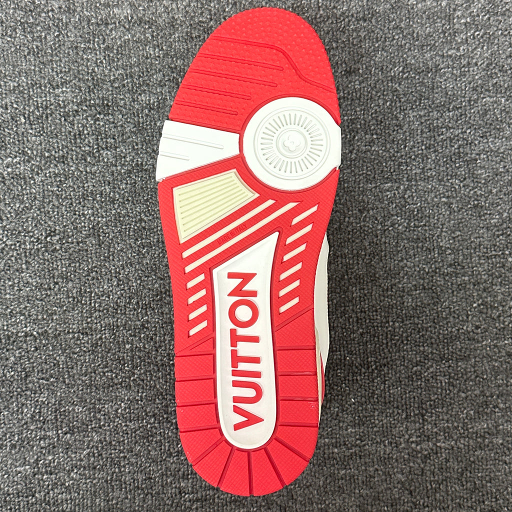LOUIS VUITTON BOARD SKATES white and red