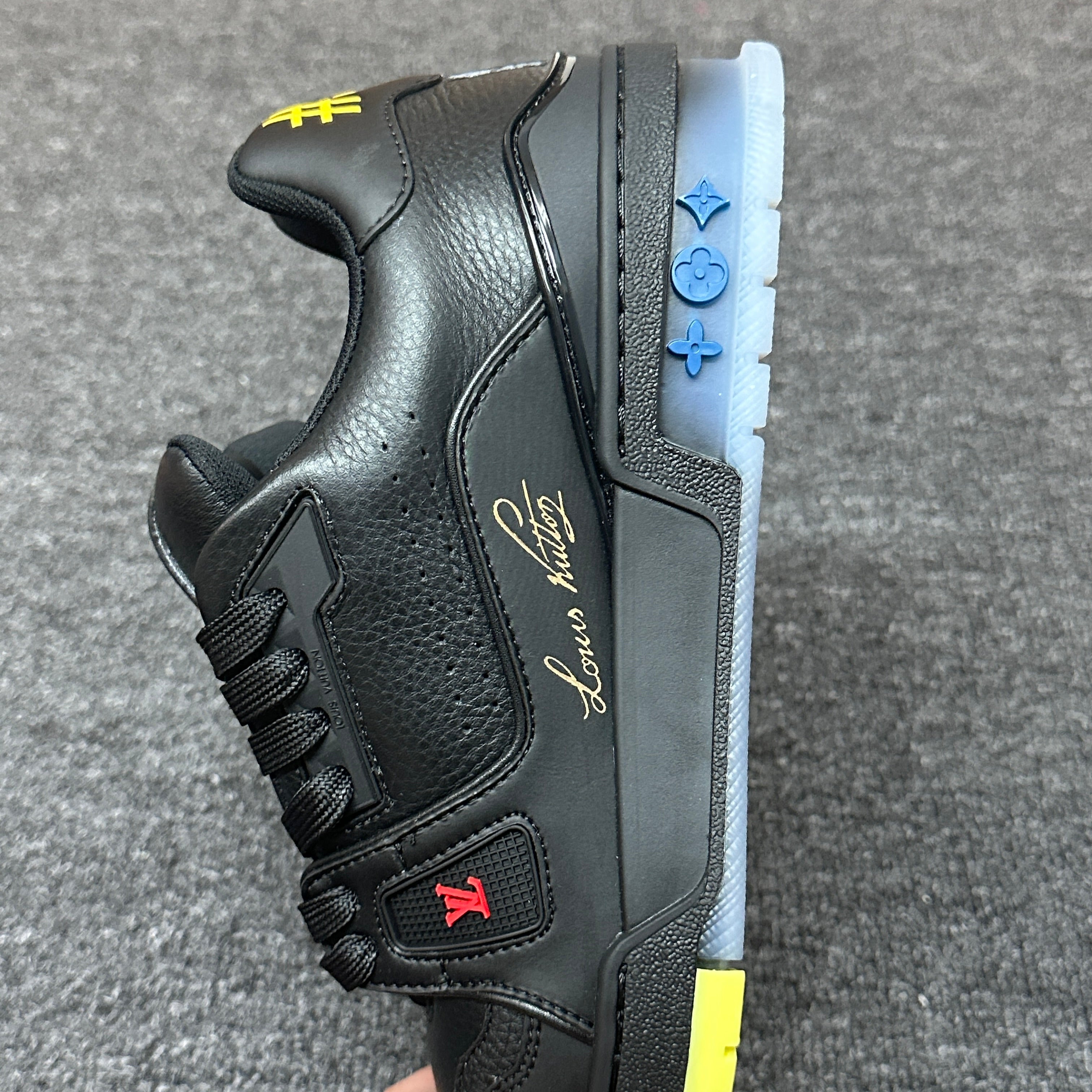 LOUIS VUITTON BOARD SKATES BLACK AND YELLOW