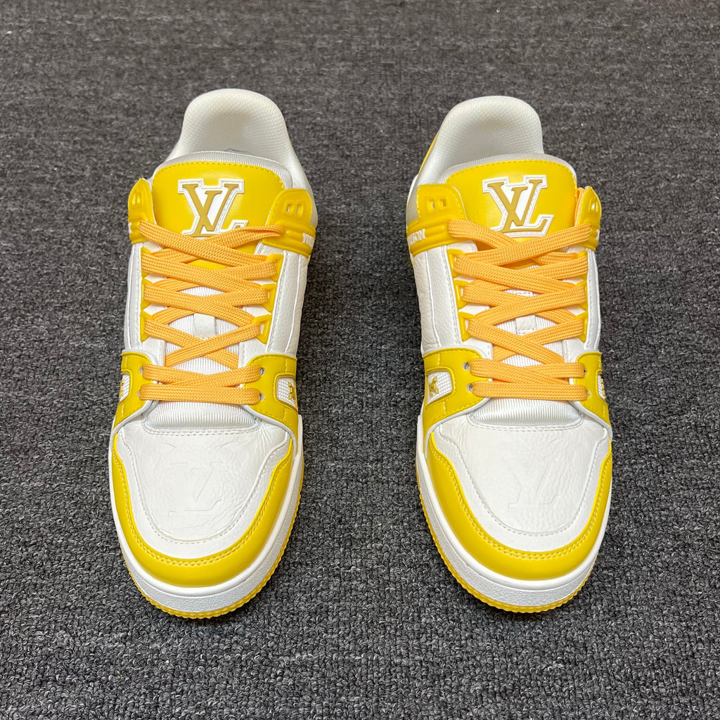LOUIS VUITTON Trainer White Yellow