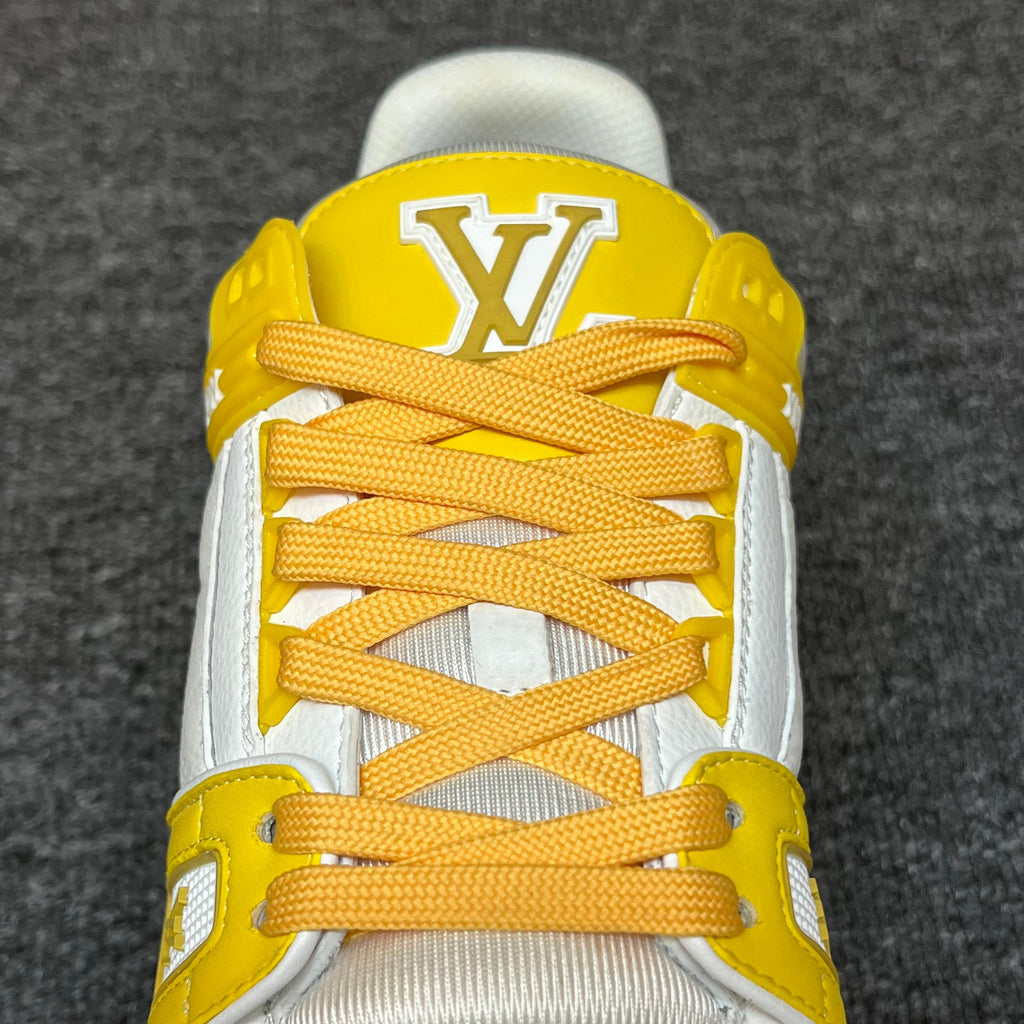 LOUIS VUITTON Trainer White Yellow