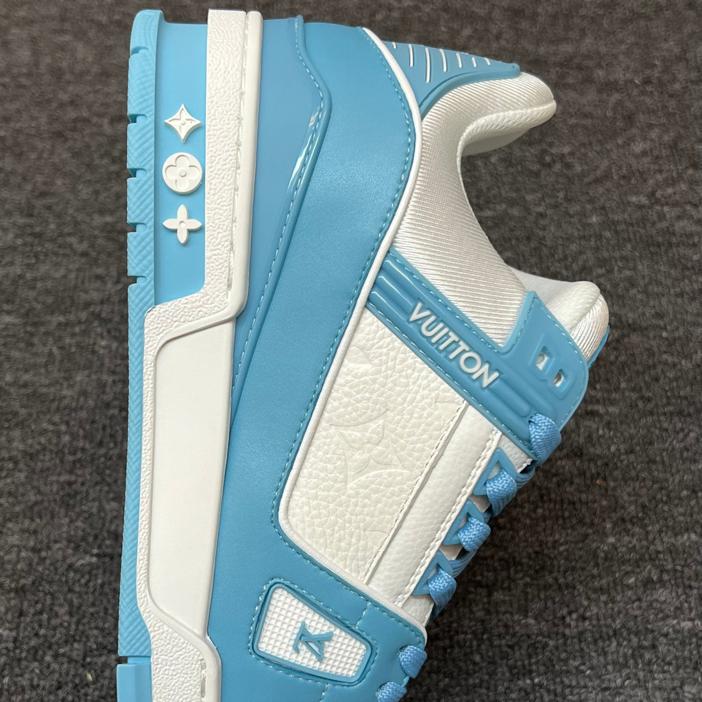 LOUIS VUITTON Trainer White White-blue