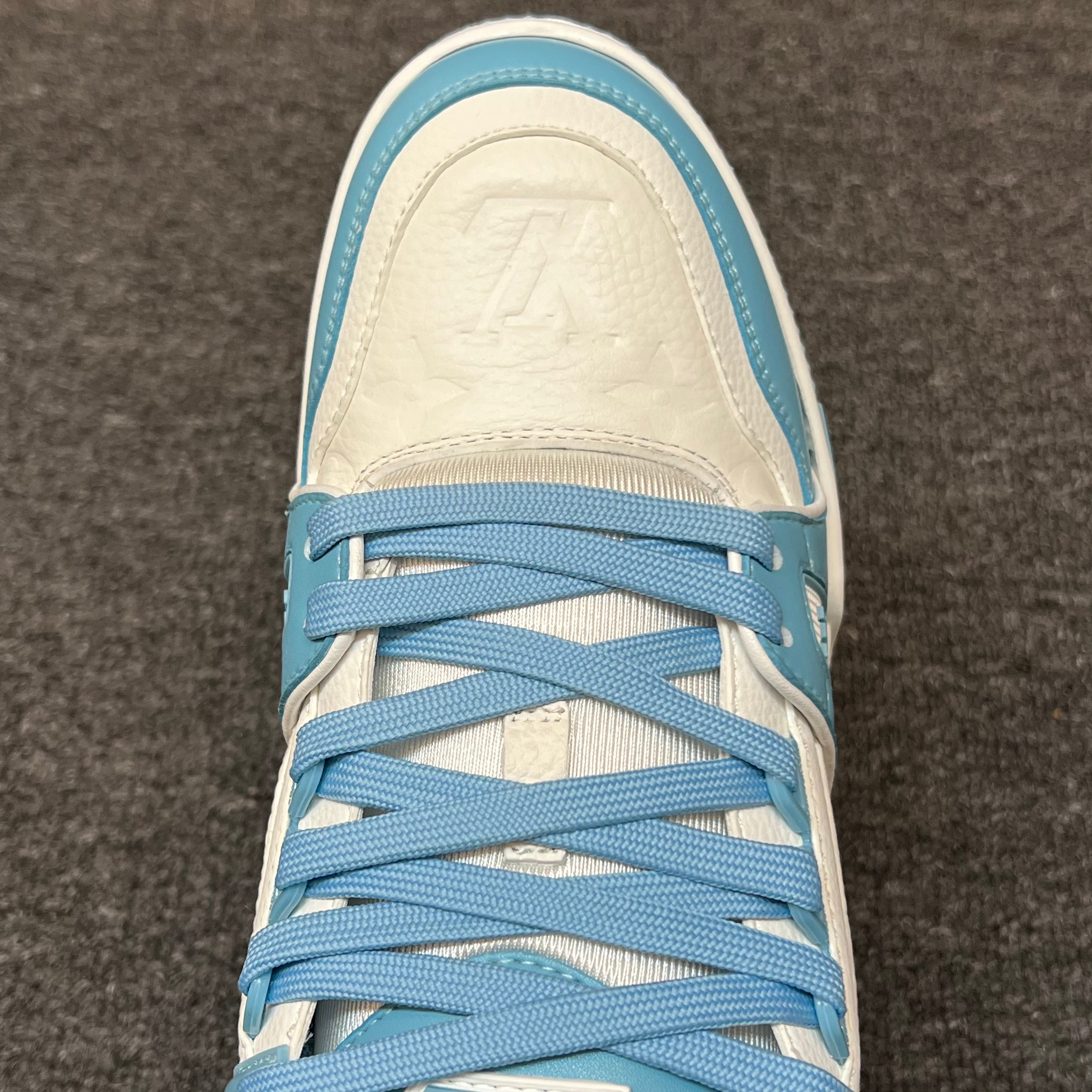 LOUIS VUITTON Trainer White White-blue