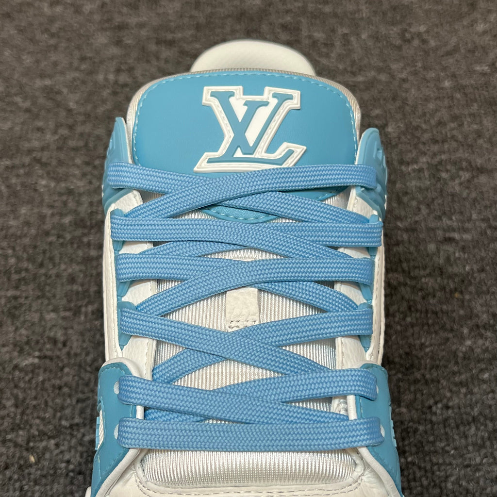 LOUIS VUITTON Trainer White White-blue