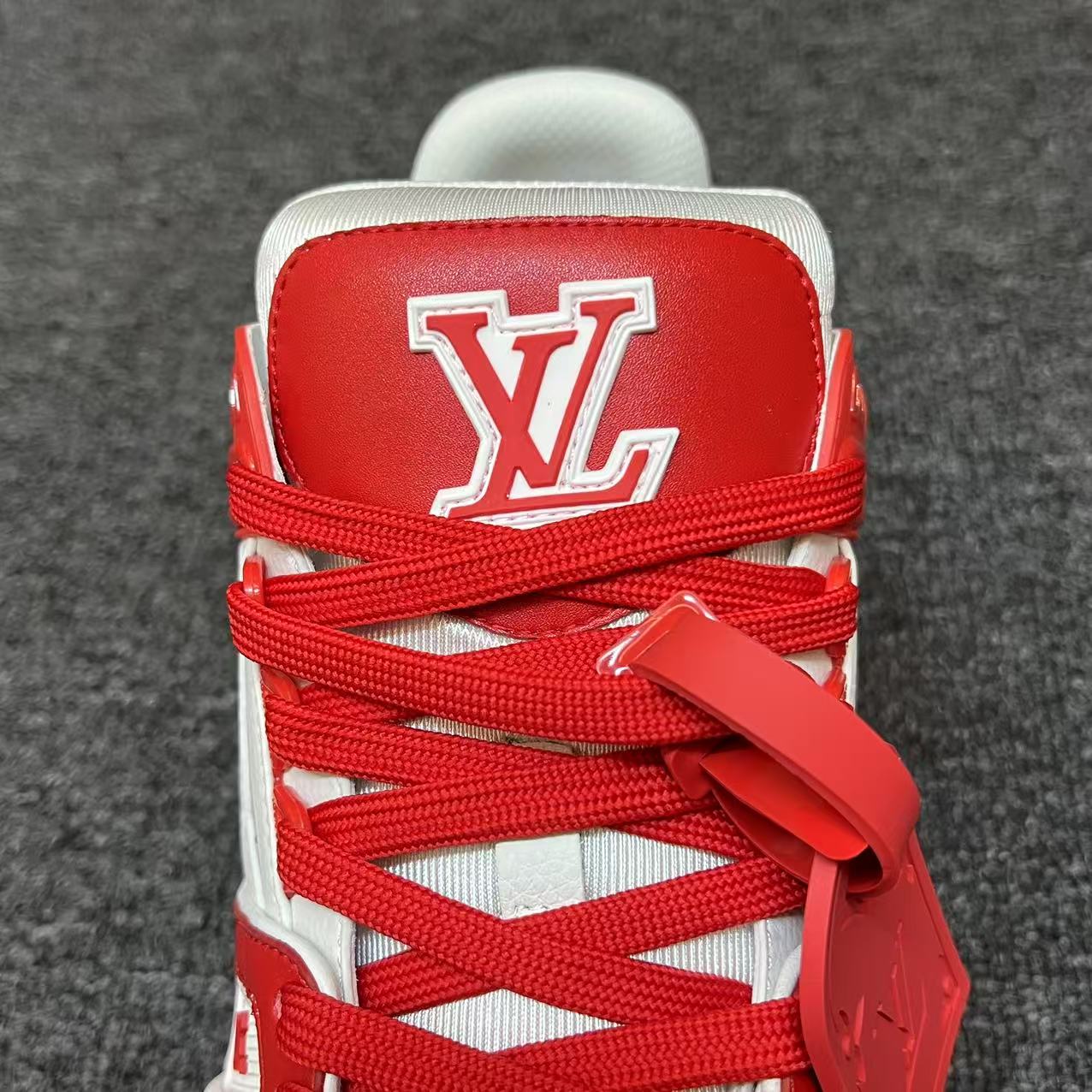 LOUIS VUITTON Trainer White White-red
