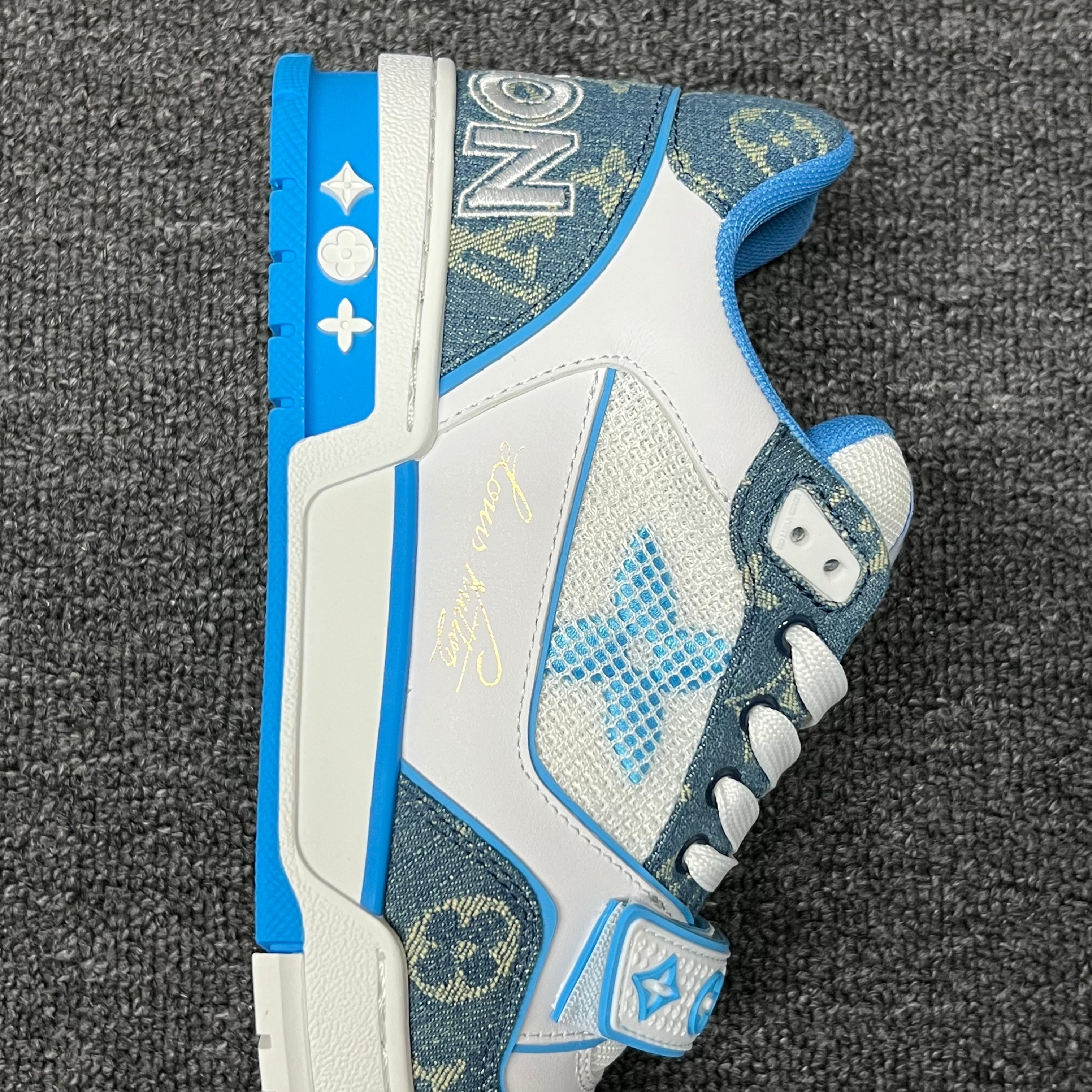 LOUIS VUITTON BOARD SKATES White blue navy blue