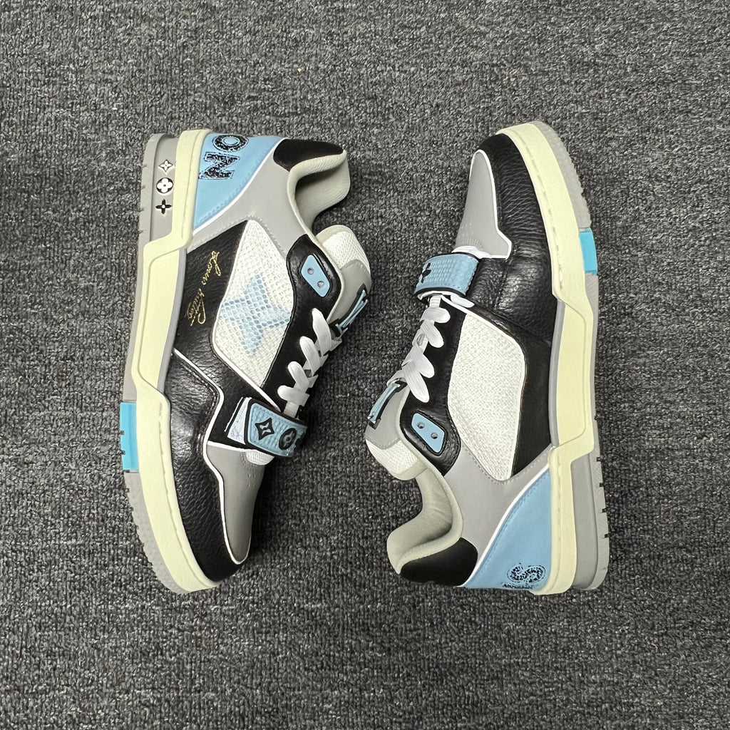 LOUIS VUITTON BOARD SKATES Gray-white-black