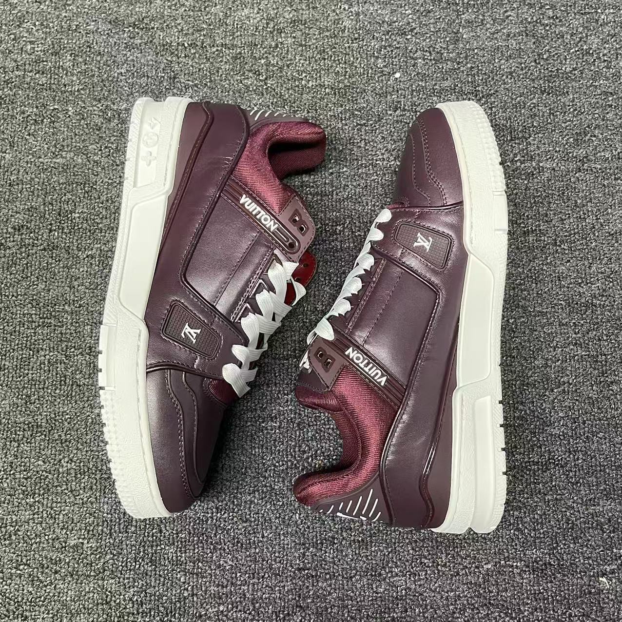 LOUIS VUITTON BOARD SKATES Purple brown