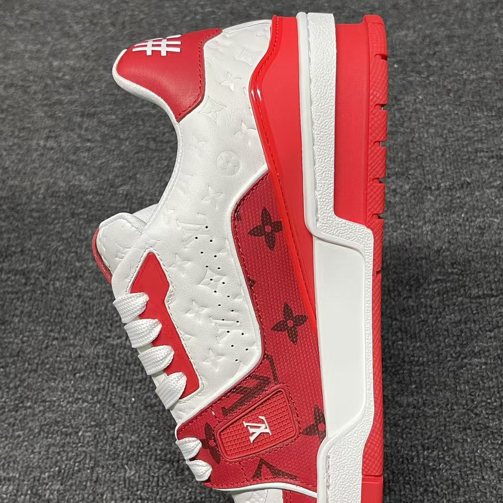 LOUIS VUITTON BOARD SKATES red and white
