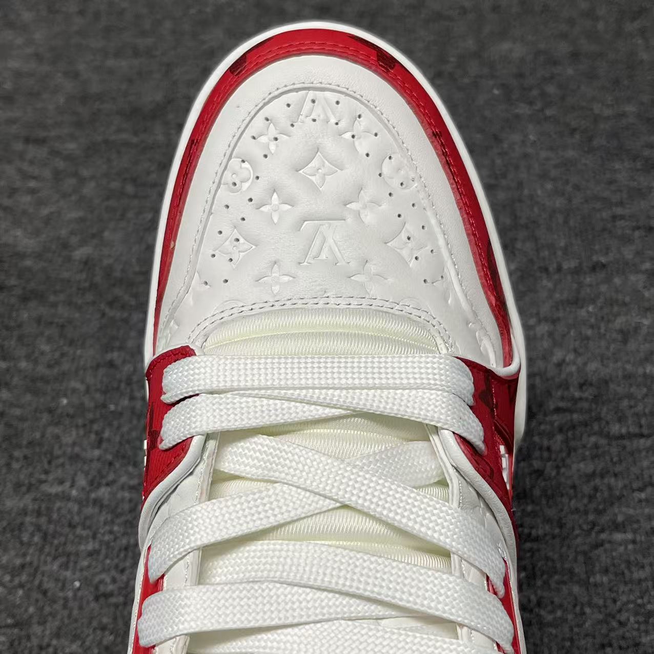 LOUIS VUITTON BOARD SKATES red and white