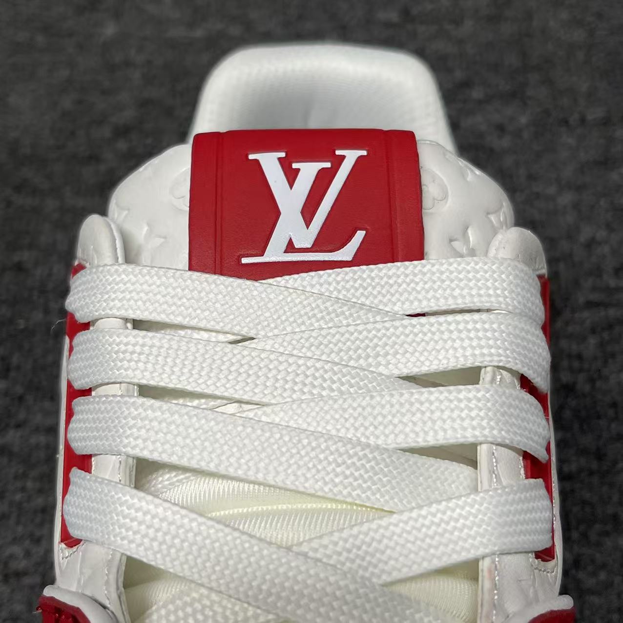 LOUIS VUITTON BOARD SKATES red and white