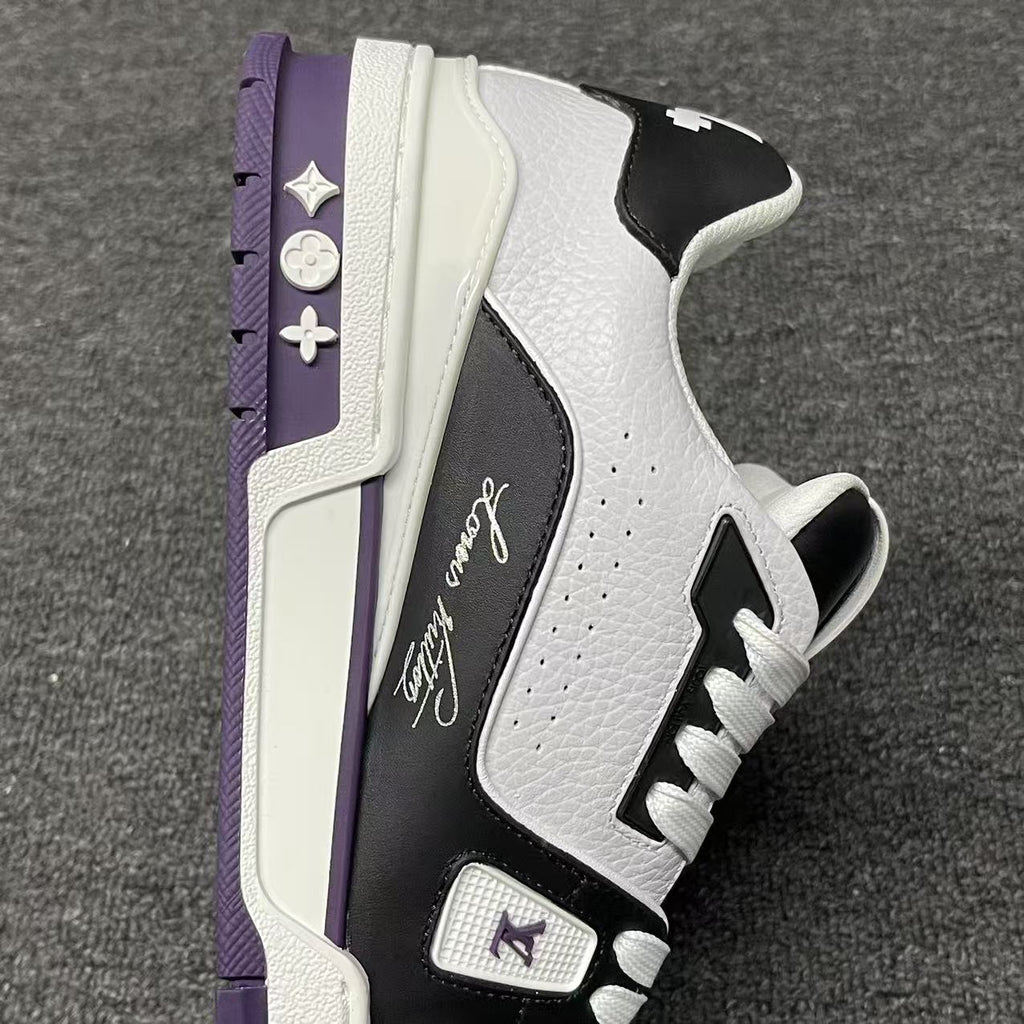 LOUIS VUITTON BOARD SKATES Black, white, and purple