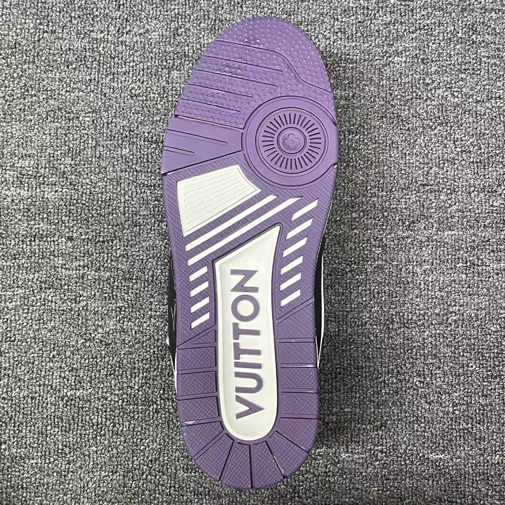 LOUIS VUITTON BOARD SKATES Black, white, and purple