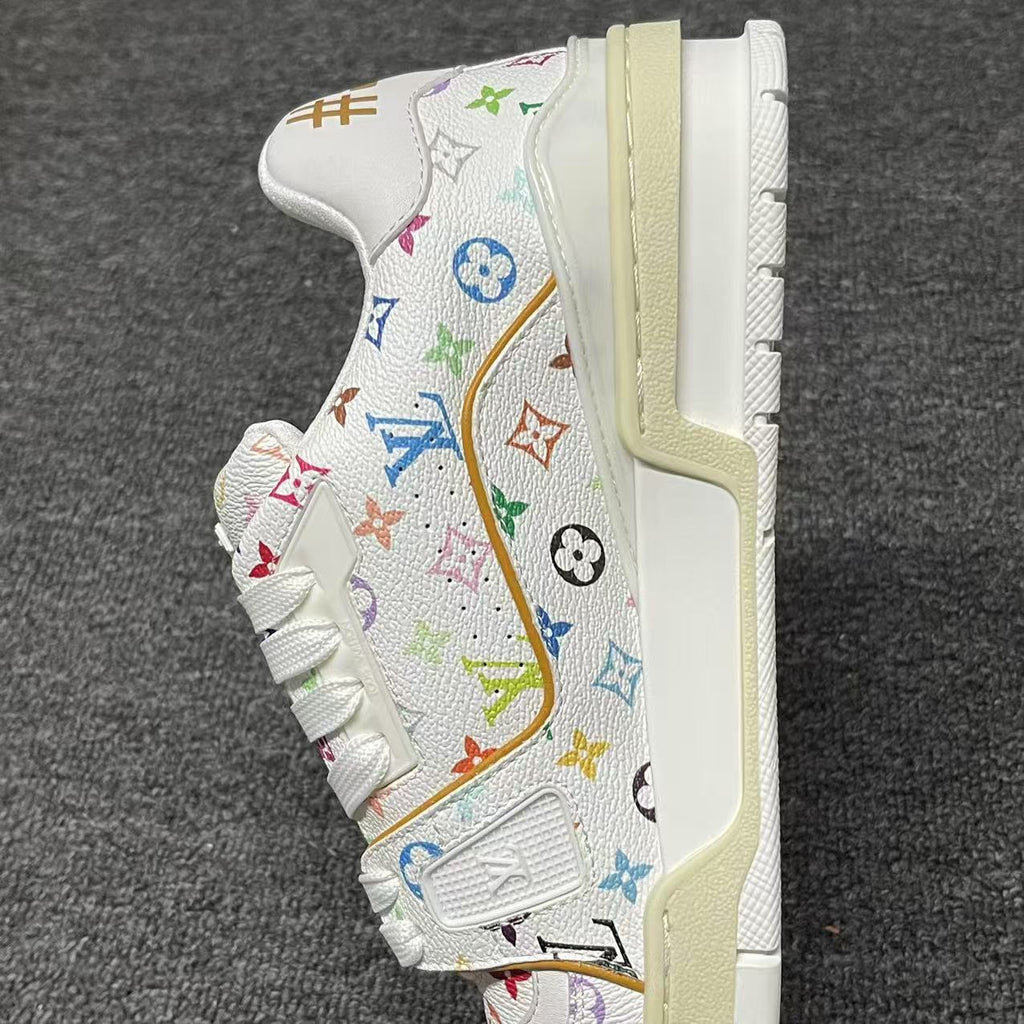 LOUIS VUITTON BOARD SKATES Black Rainbow Full Print