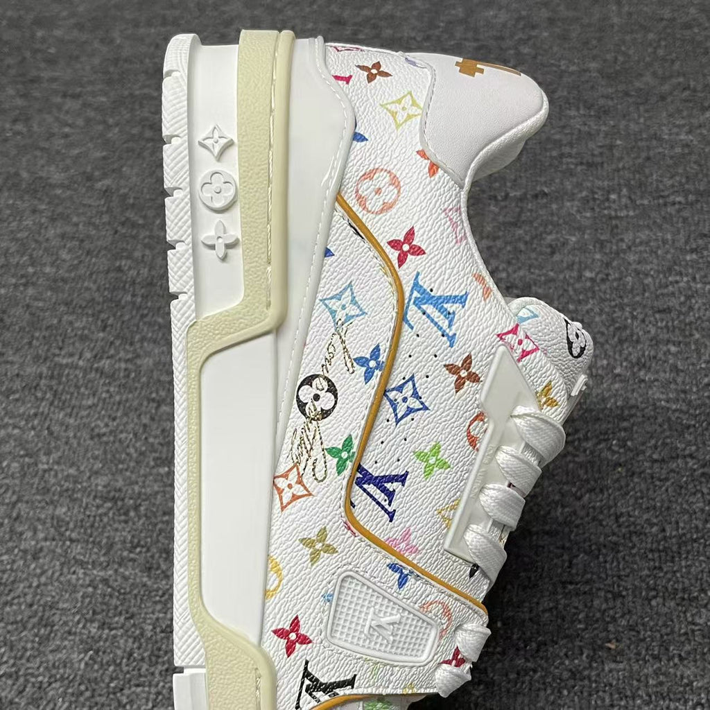 LOUIS VUITTON BOARD SKATES Black Rainbow Full Print