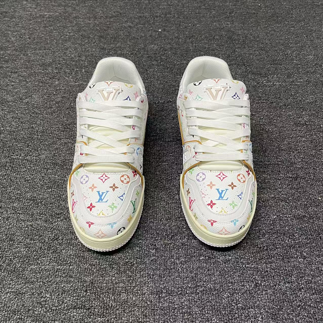 LOUIS VUITTON BOARD SKATES Black Rainbow Full Print