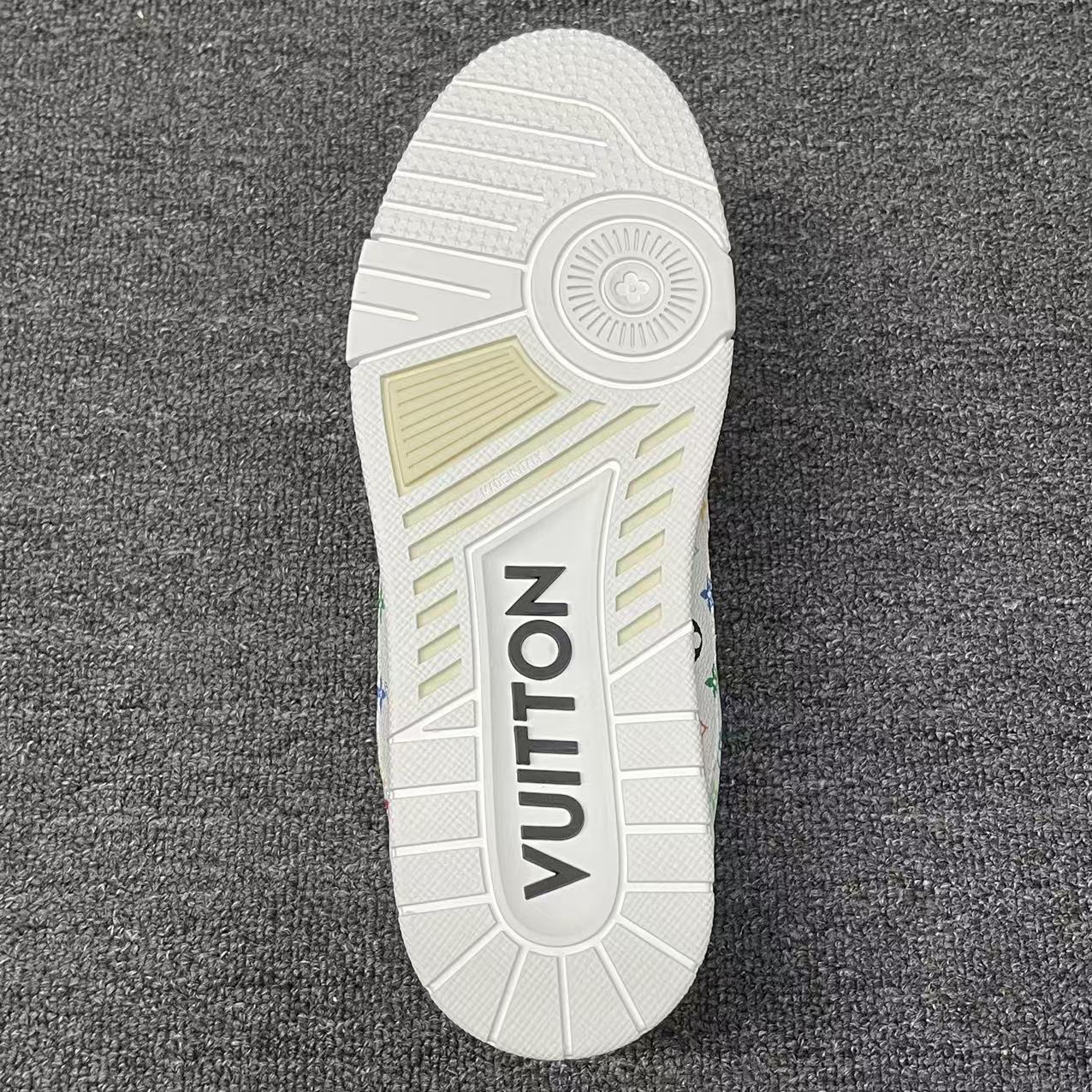 LOUIS VUITTON BOARD SKATES Black Rainbow Full Print