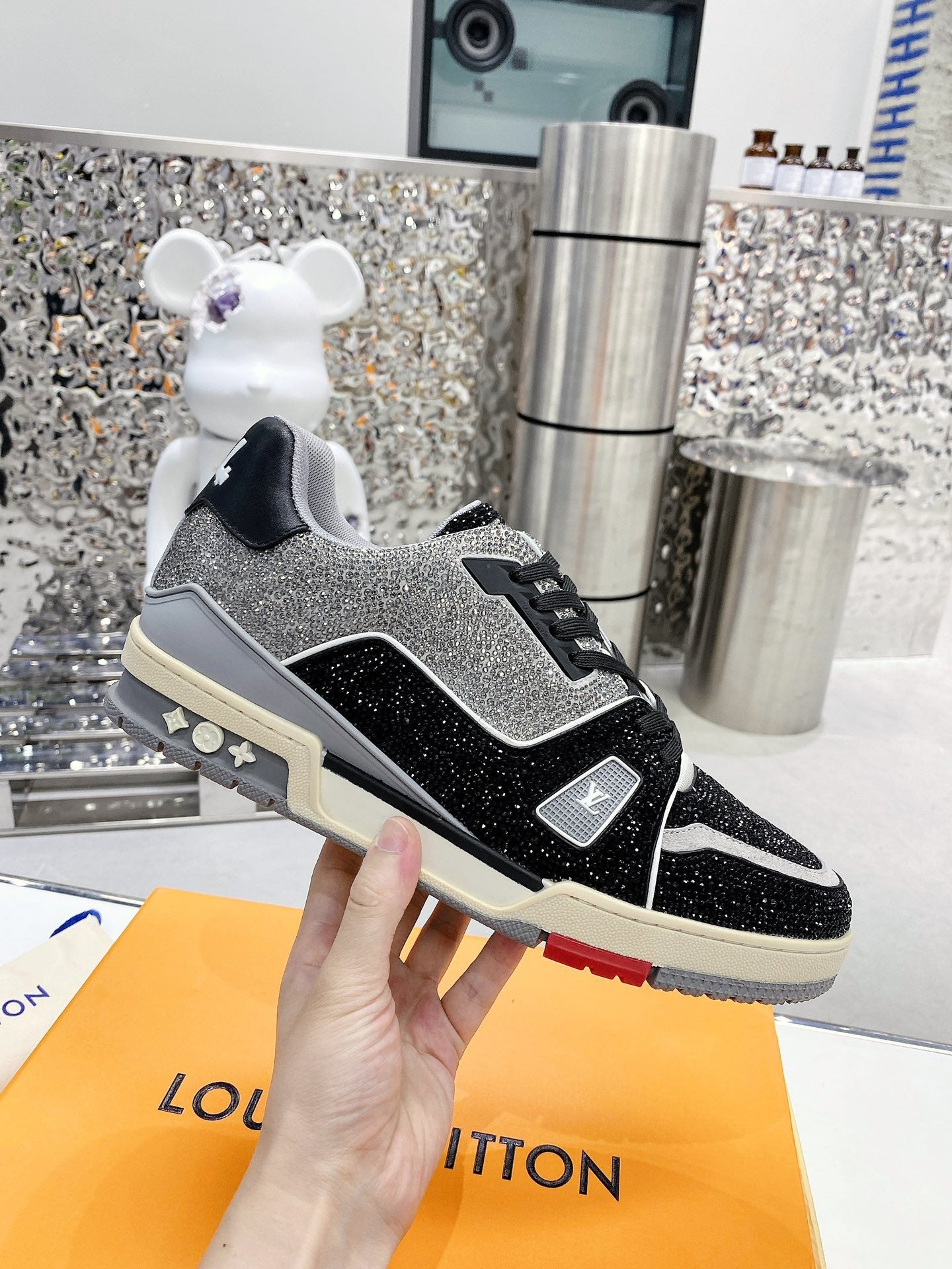 Trainer drilling shoes black ash