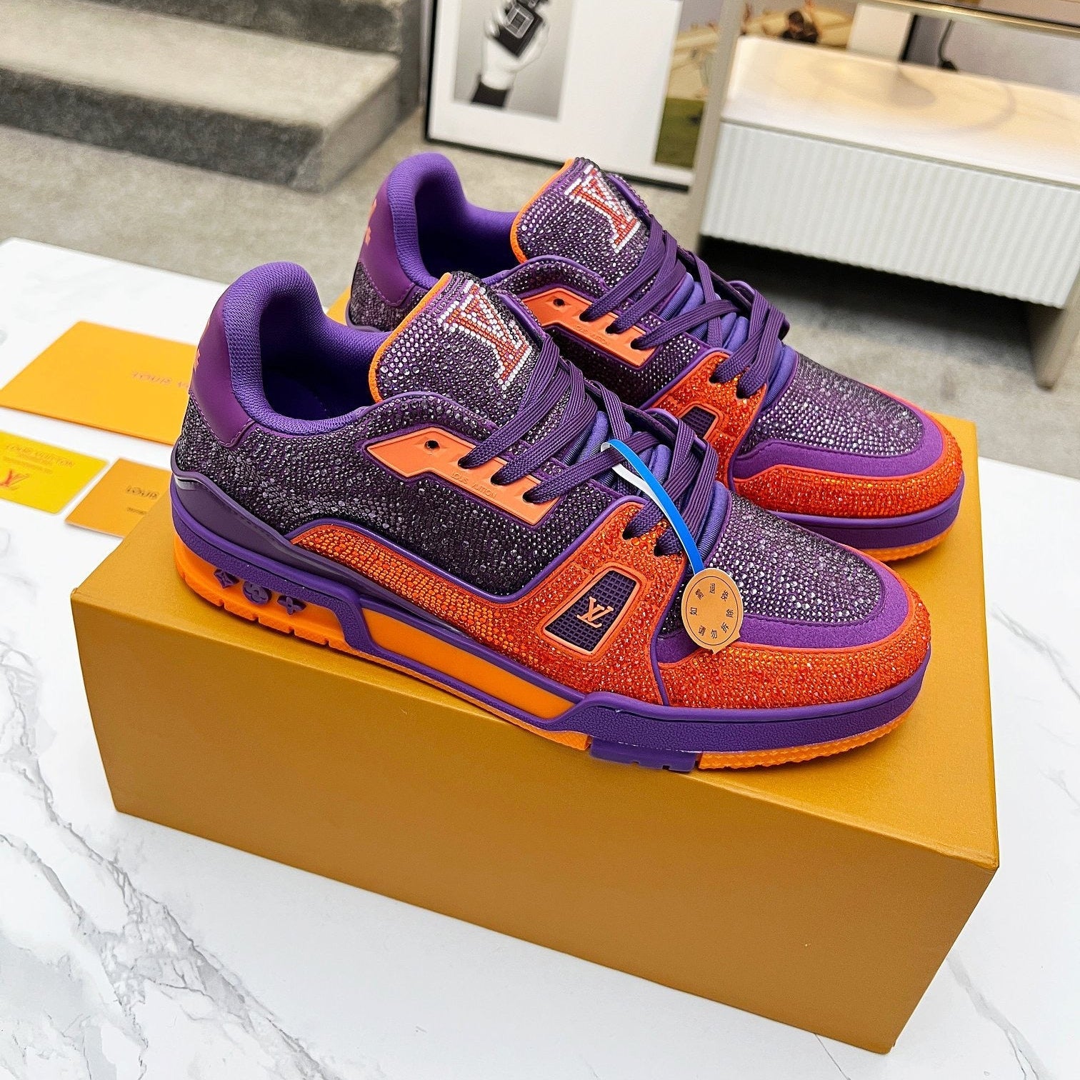 Trainer drilling shoes Purple Orange