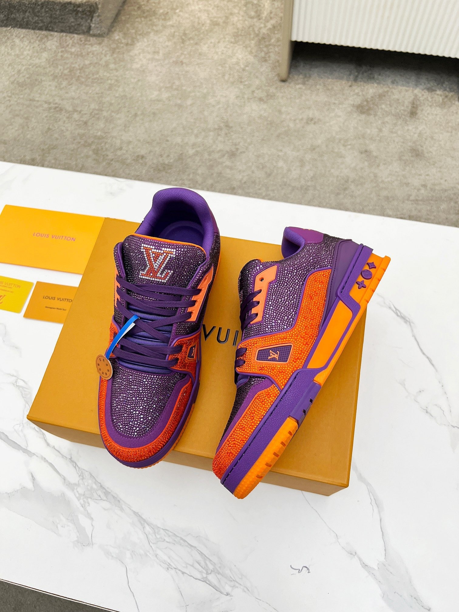 Trainer drilling shoes Purple Orange