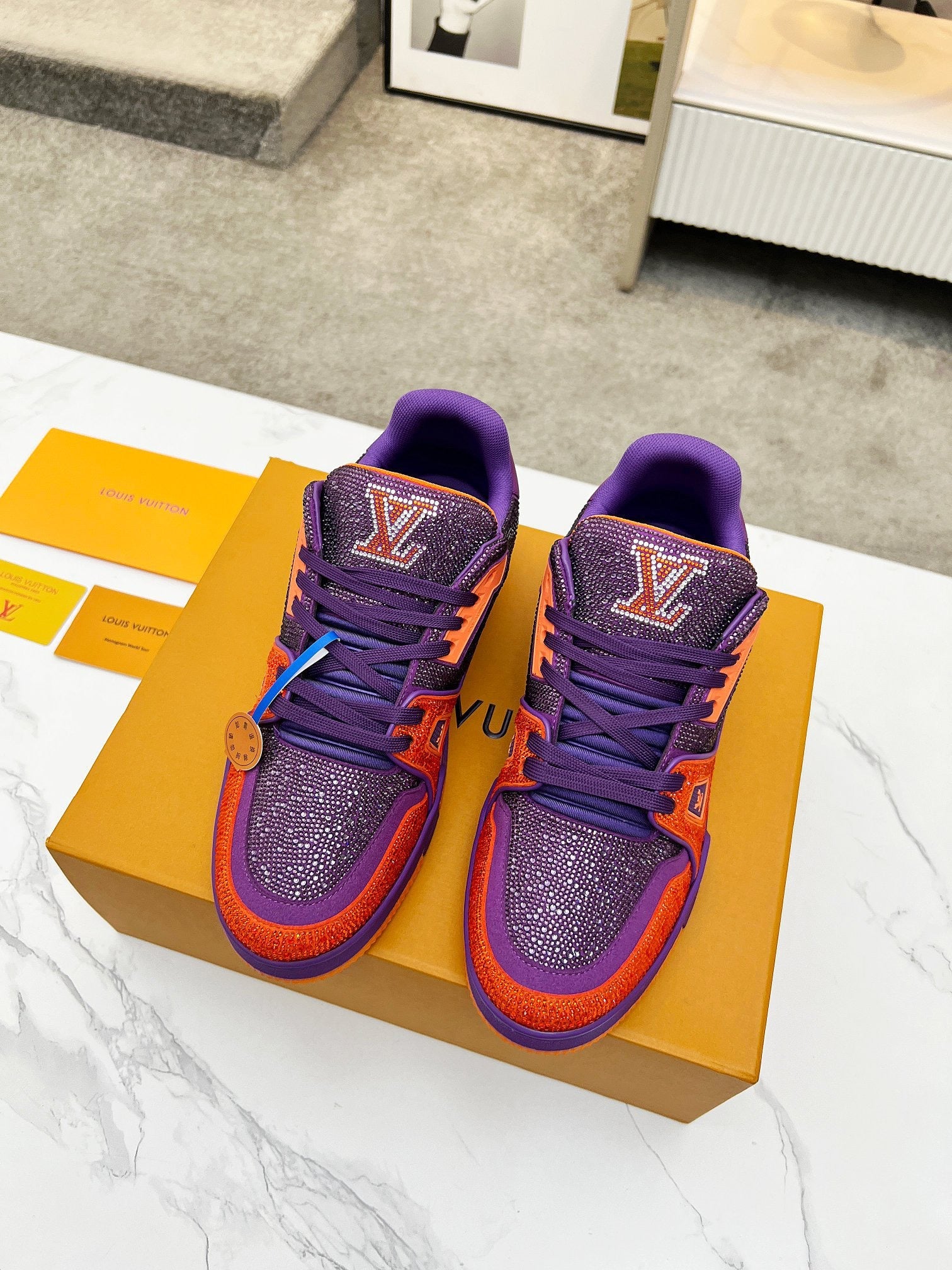 Trainer drilling shoes Purple Orange