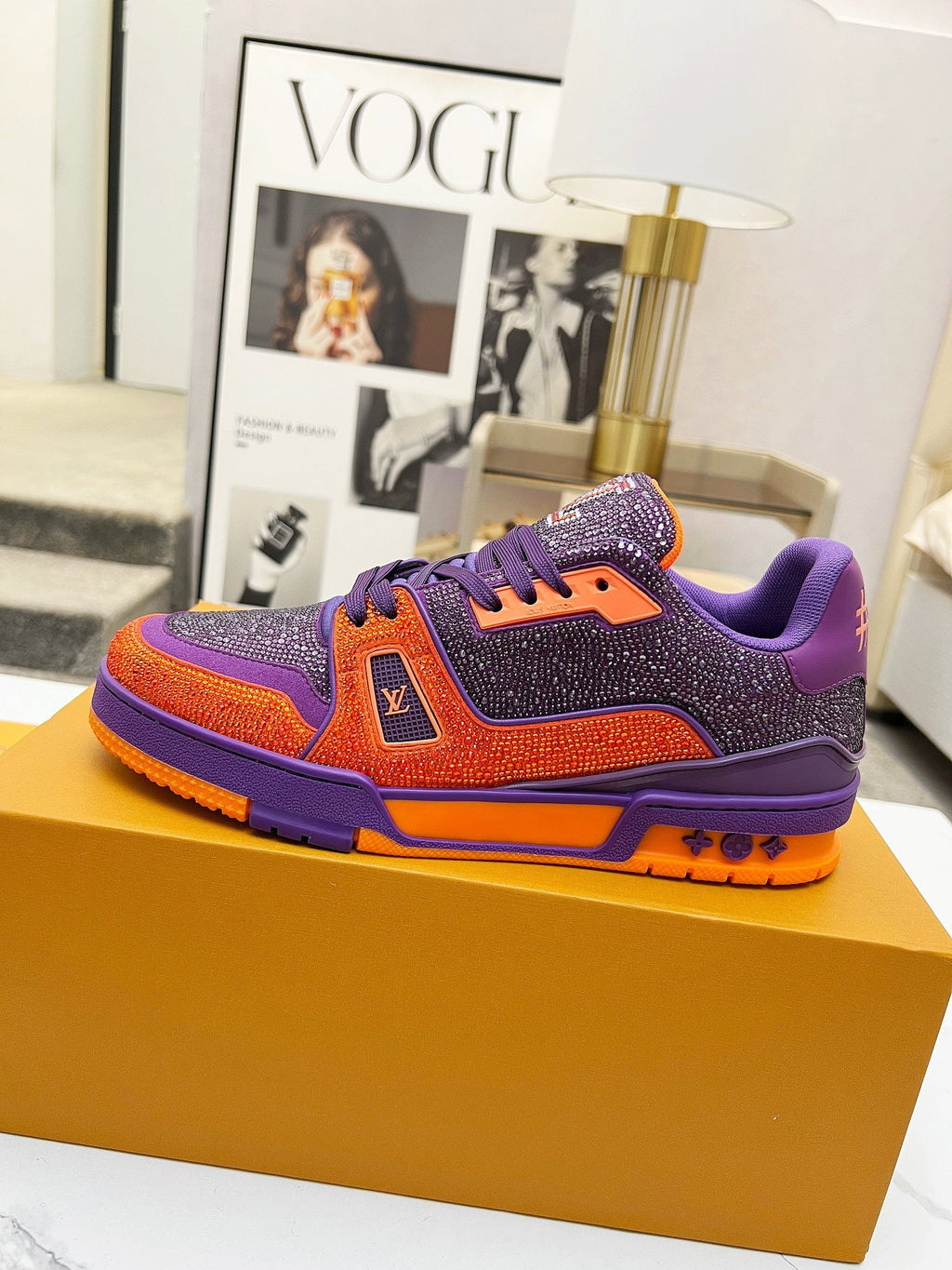 Trainer drilling shoes Purple Orange