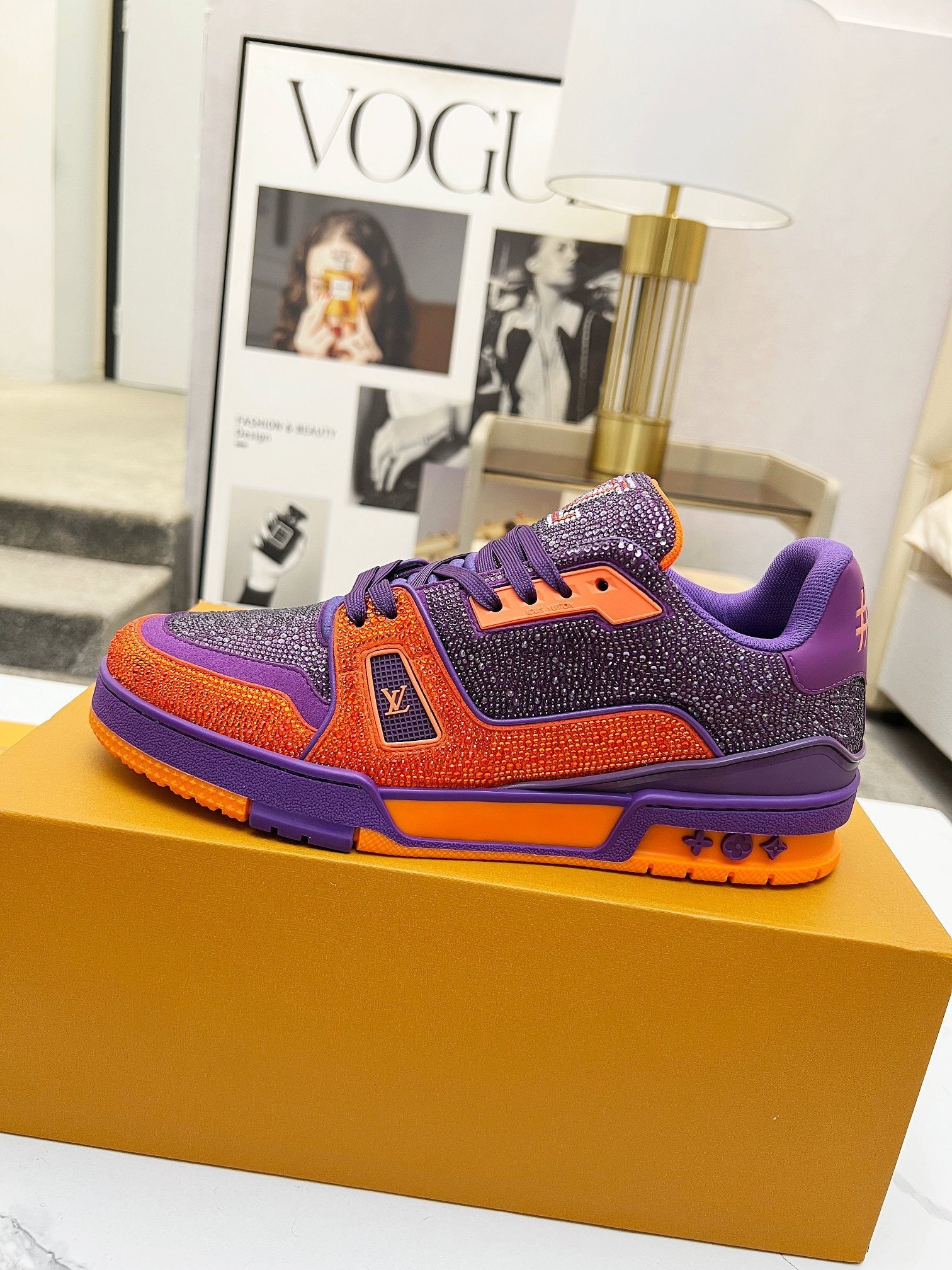 Trainer drilling shoes Purple Orange