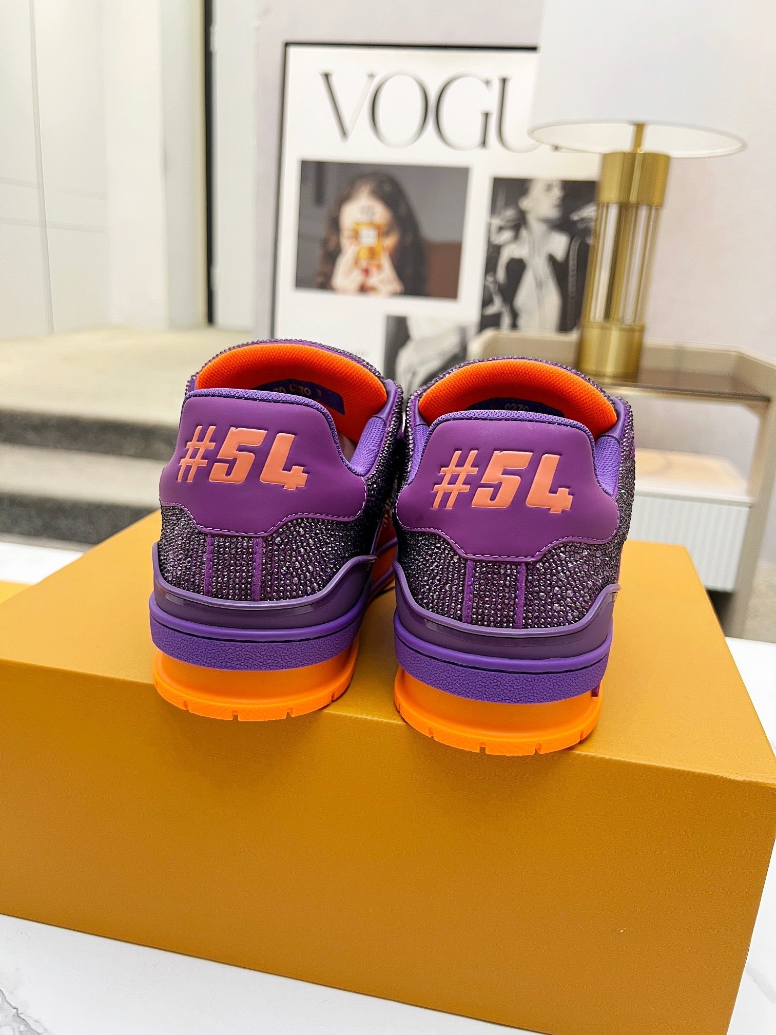 Trainer drilling shoes Purple Orange