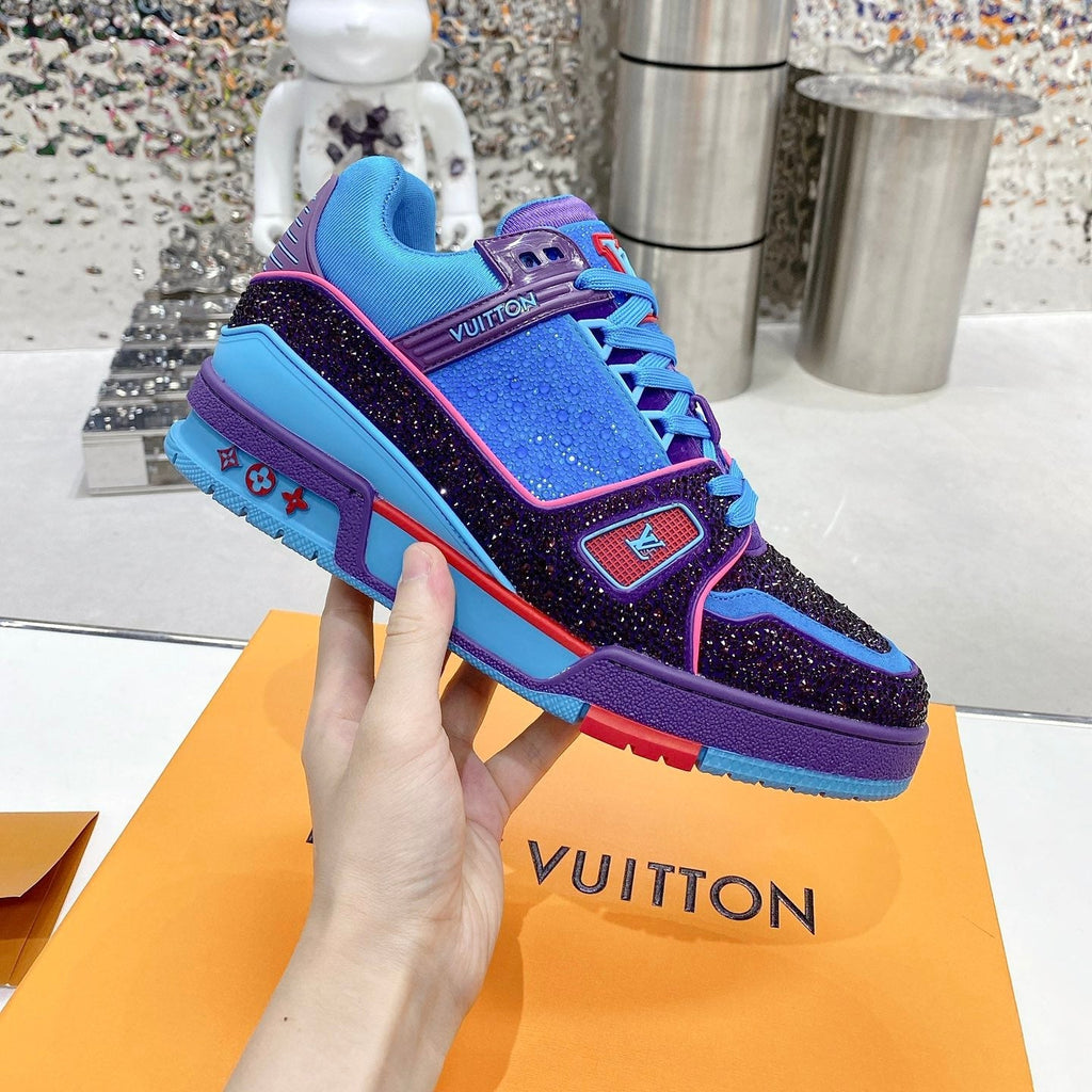 Trainer drilling shoes blue-black