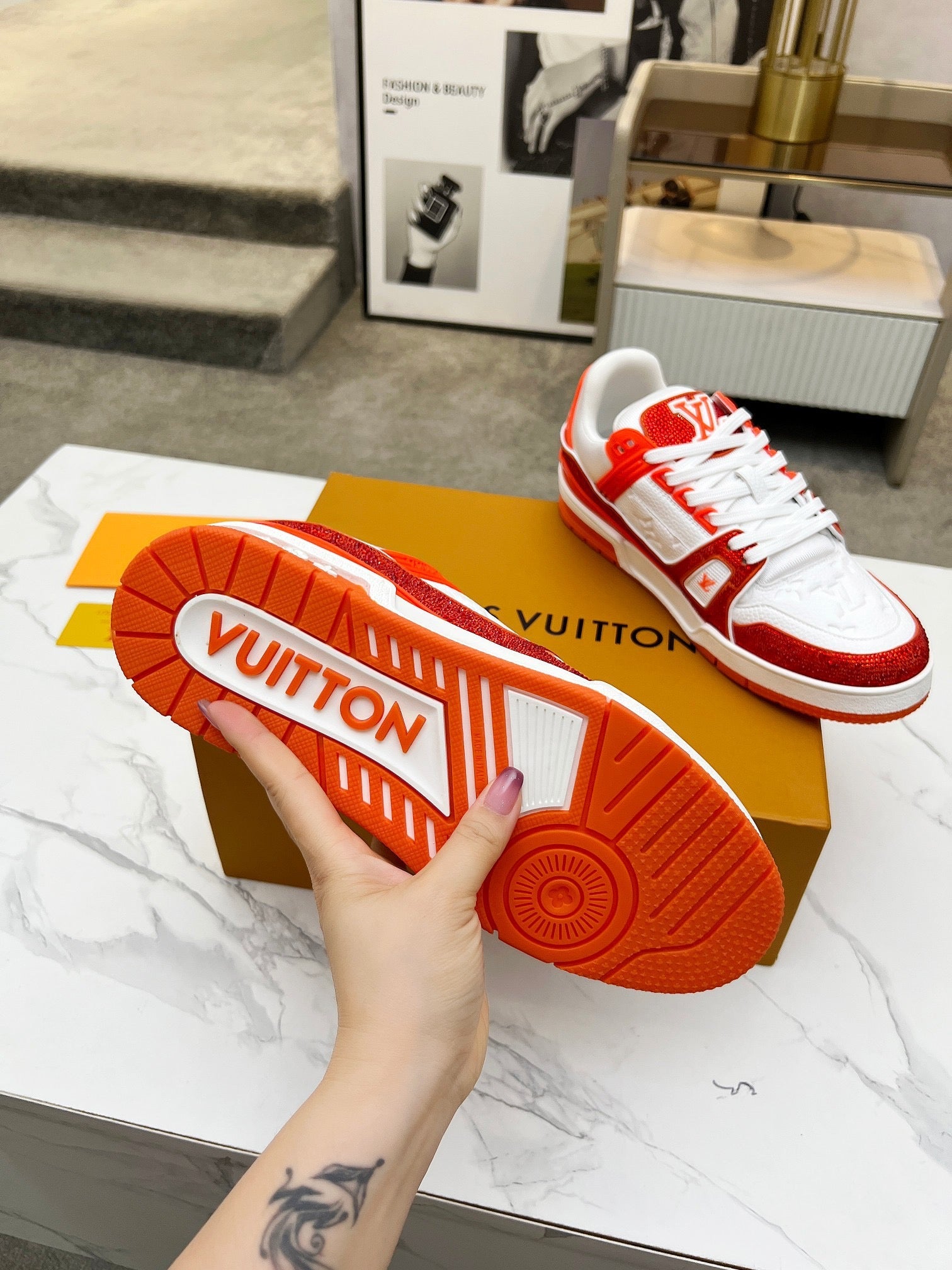 Trainer drilling shoes Red Diamond