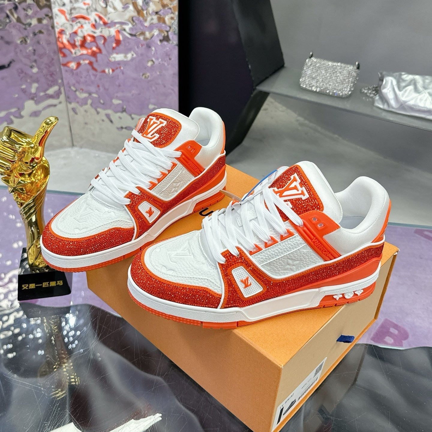 Trainer drilling shoes Orange Diamond