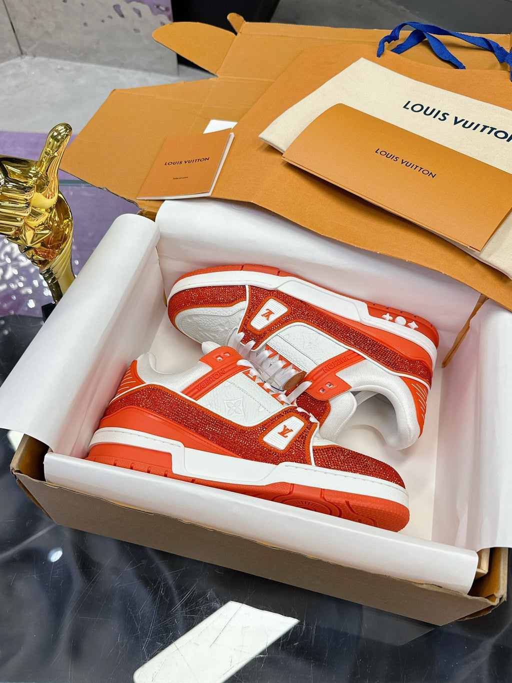 Chaussures de forage d'entraînement Orange Diamond
