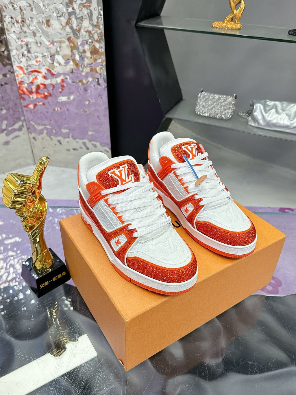 Chaussures de forage d'entraînement Orange Diamond