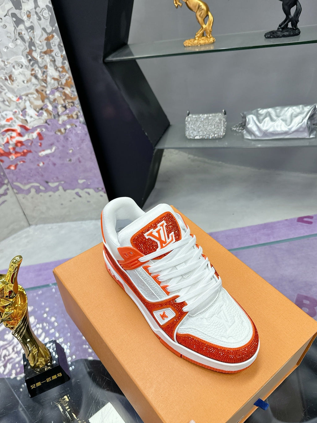Chaussures de forage d'entraînement Orange Diamond