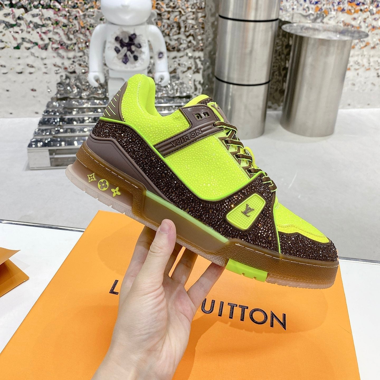 Trainer drilling shoes Green brown