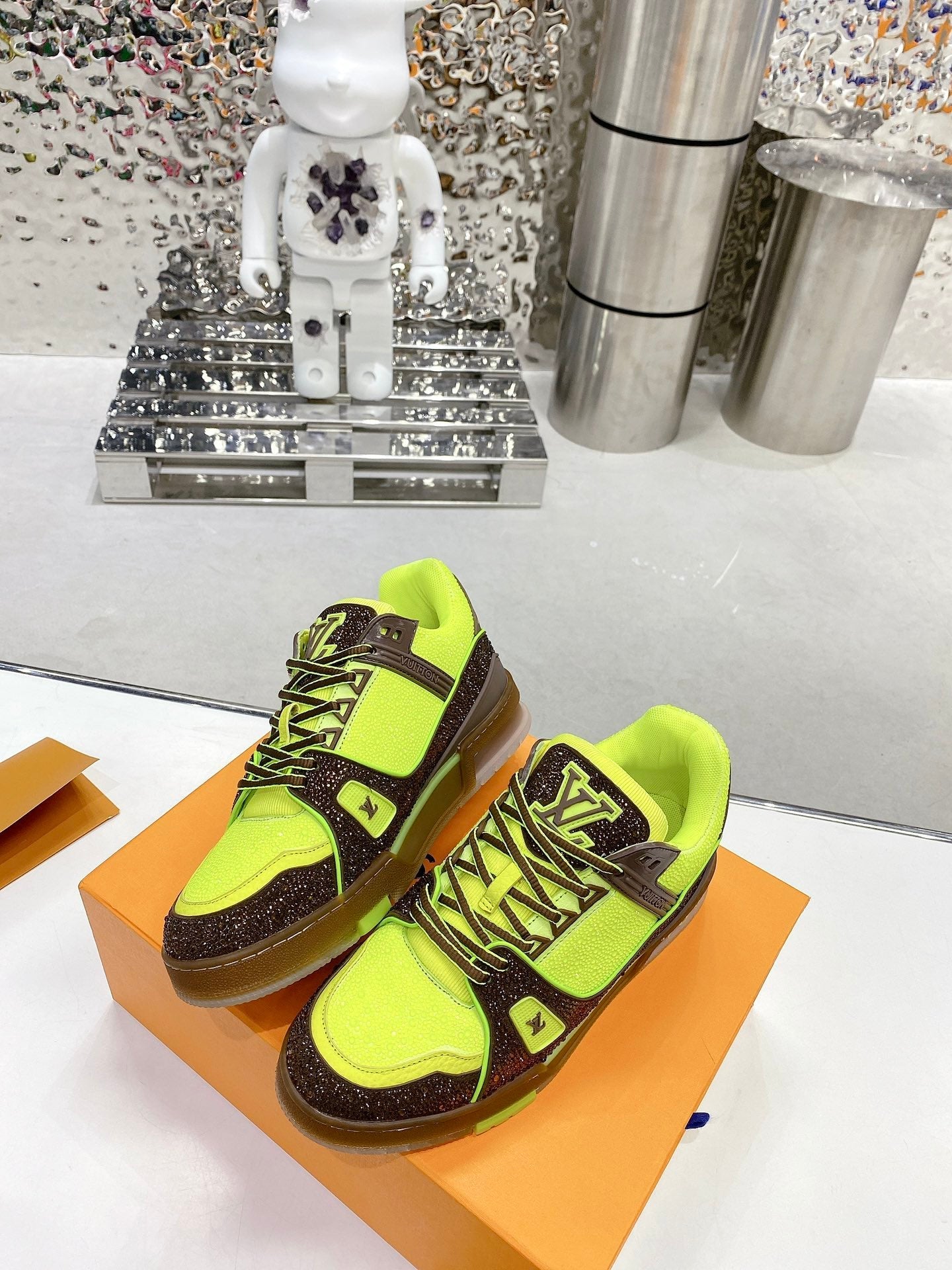 Trainer drilling shoes Green brown