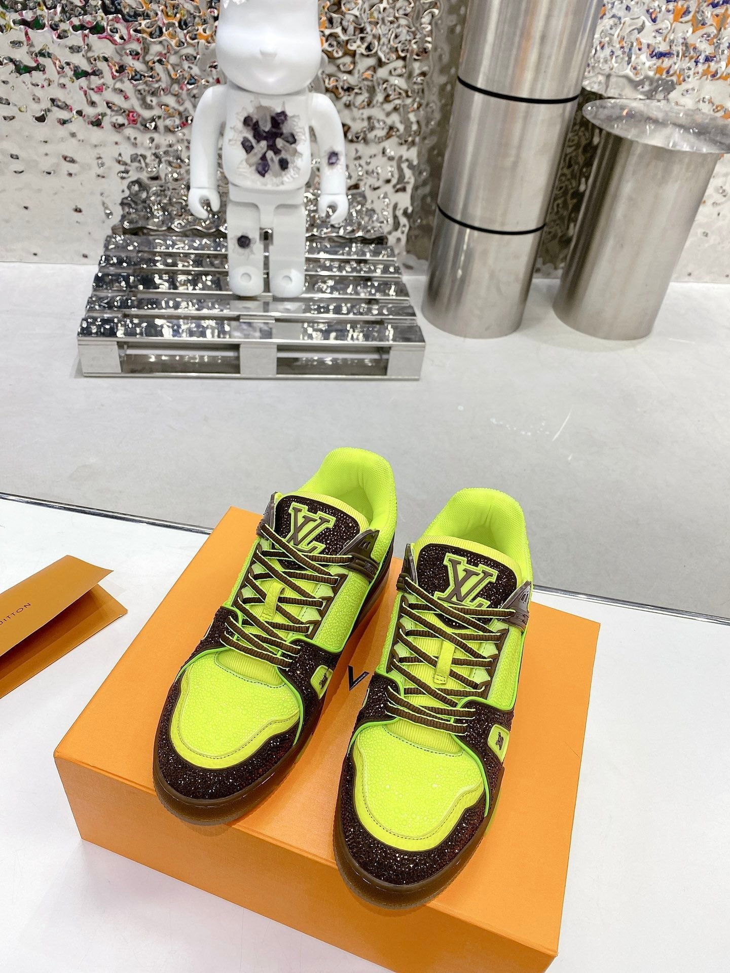 Trainer drilling shoes Green brown