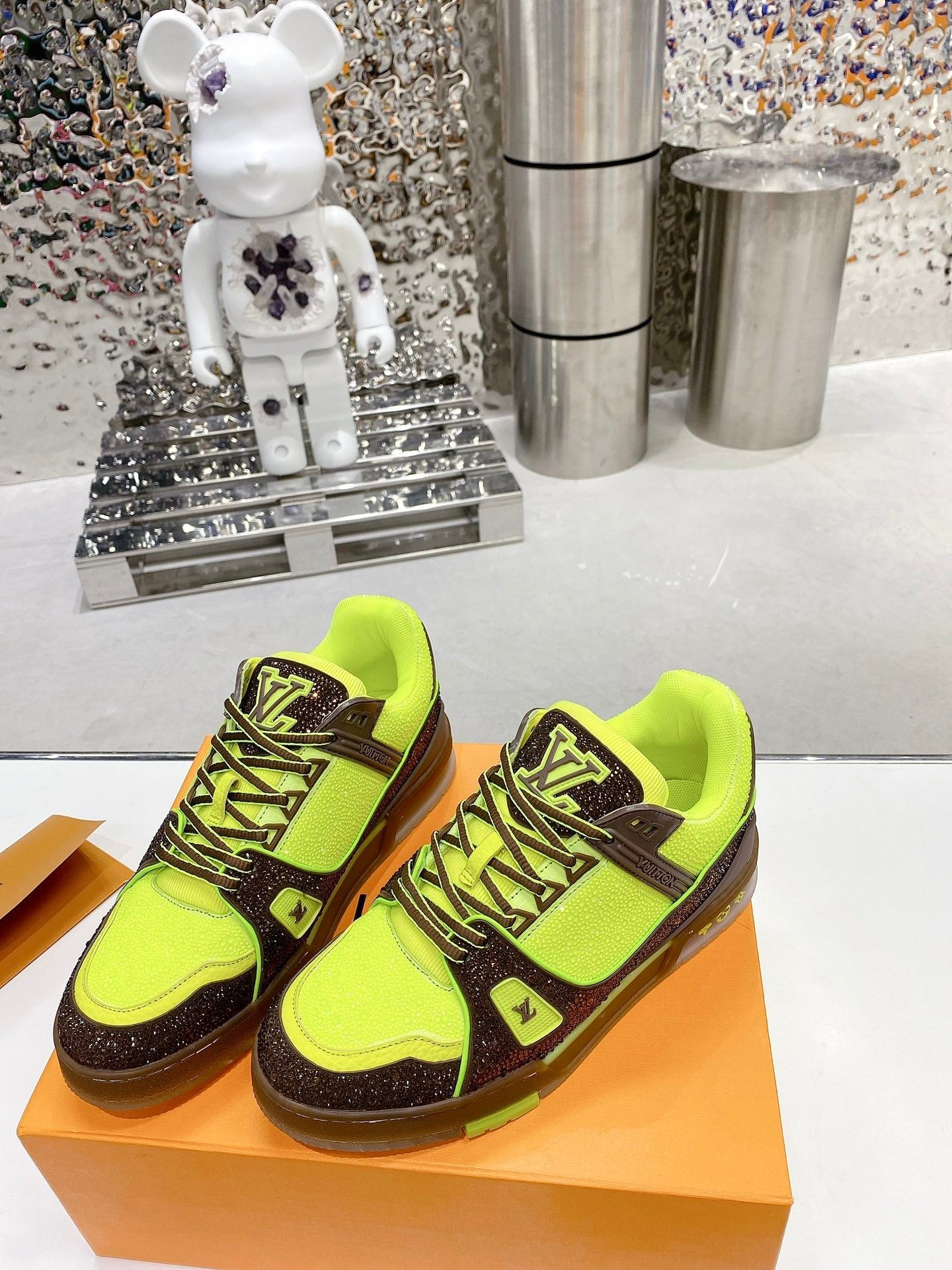 Trainer drilling shoes Green brown