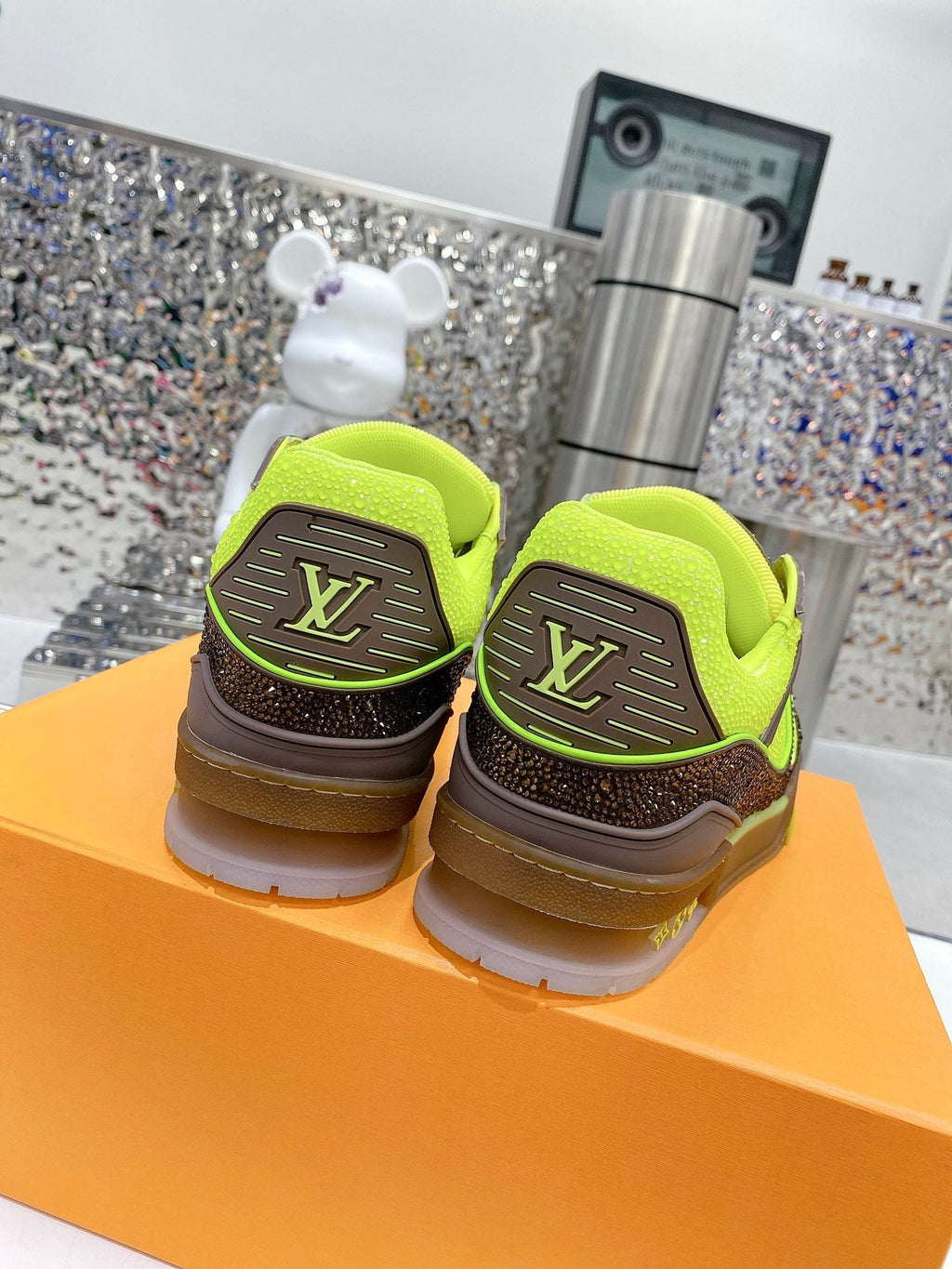 Chaussures de forage d'entraînement Vert marron
