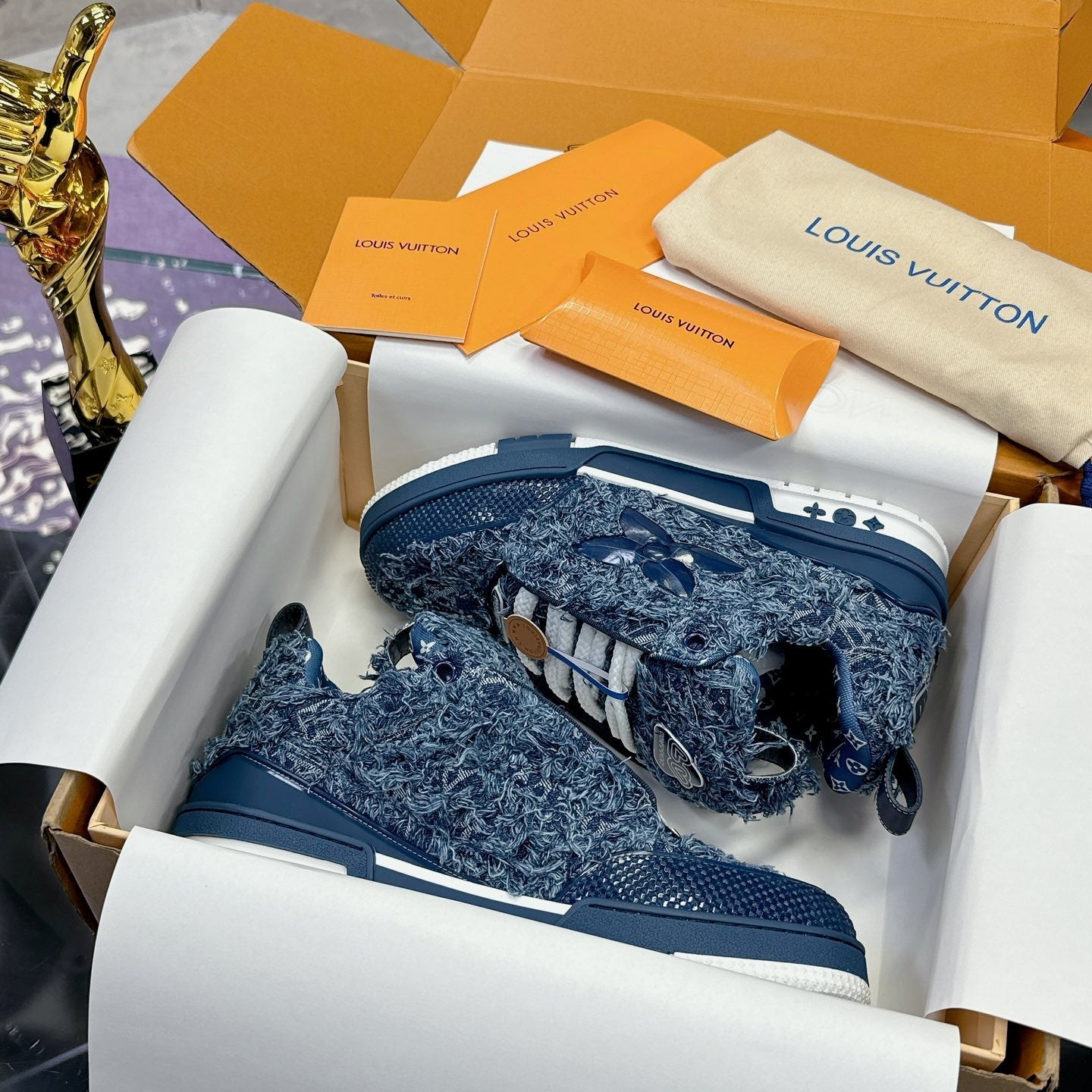 Trainer Skateboard shoes Blue tassel
