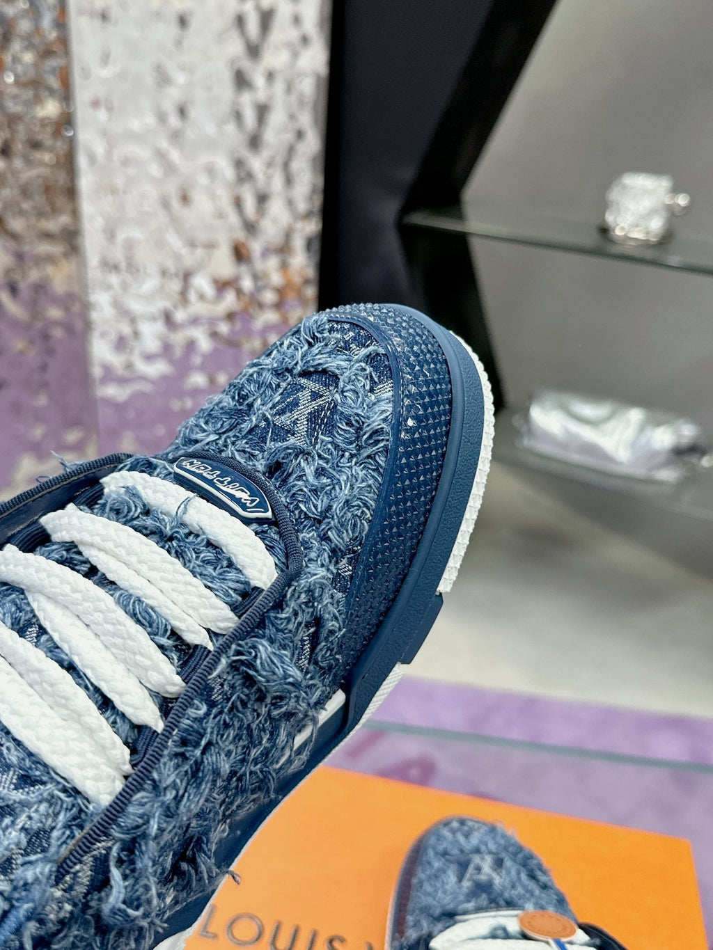 Trainer Skateboard shoes Blue tassel