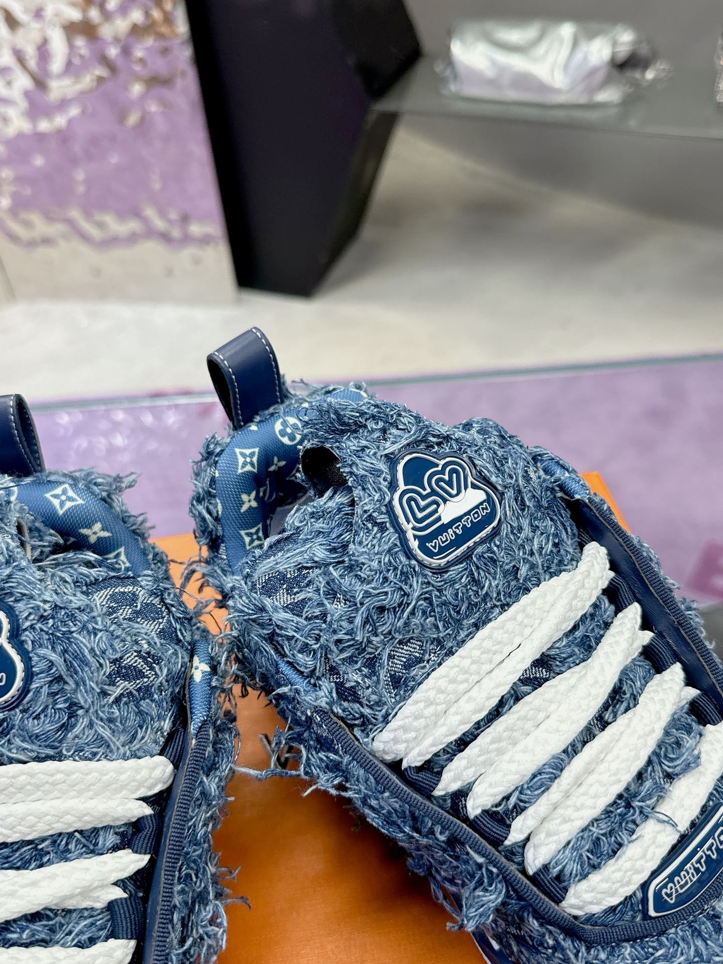 Trainer Skateboard shoes Blue tassel