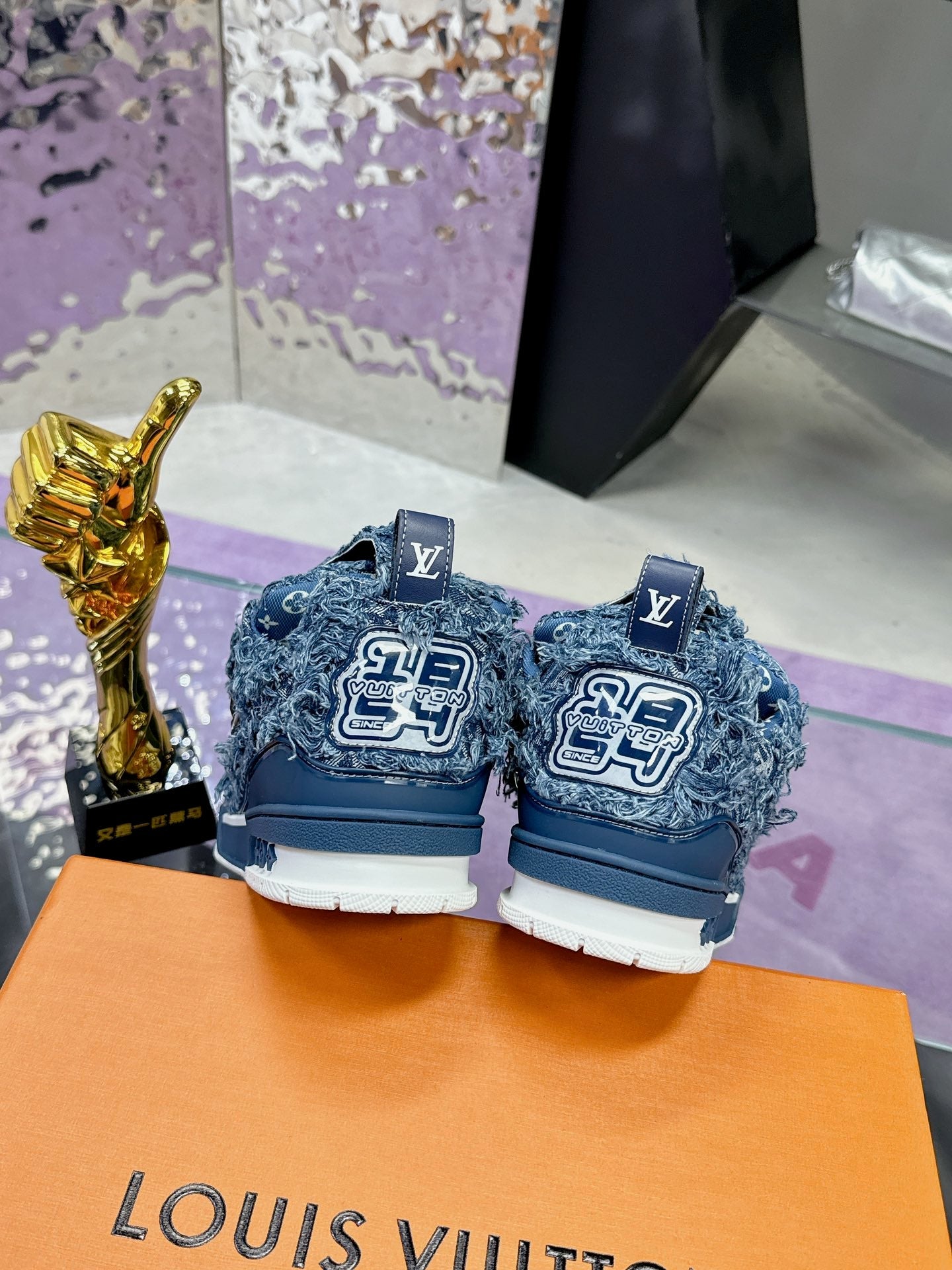 Trainer Skateboard shoes Blue tassel