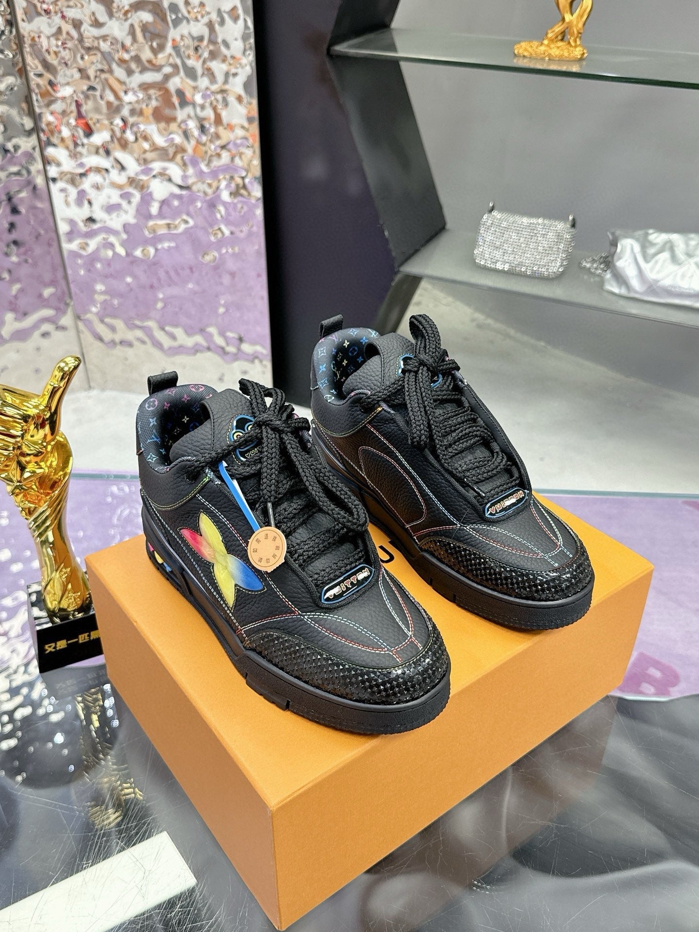 Trainer Skateboard shoes Black Rainbow