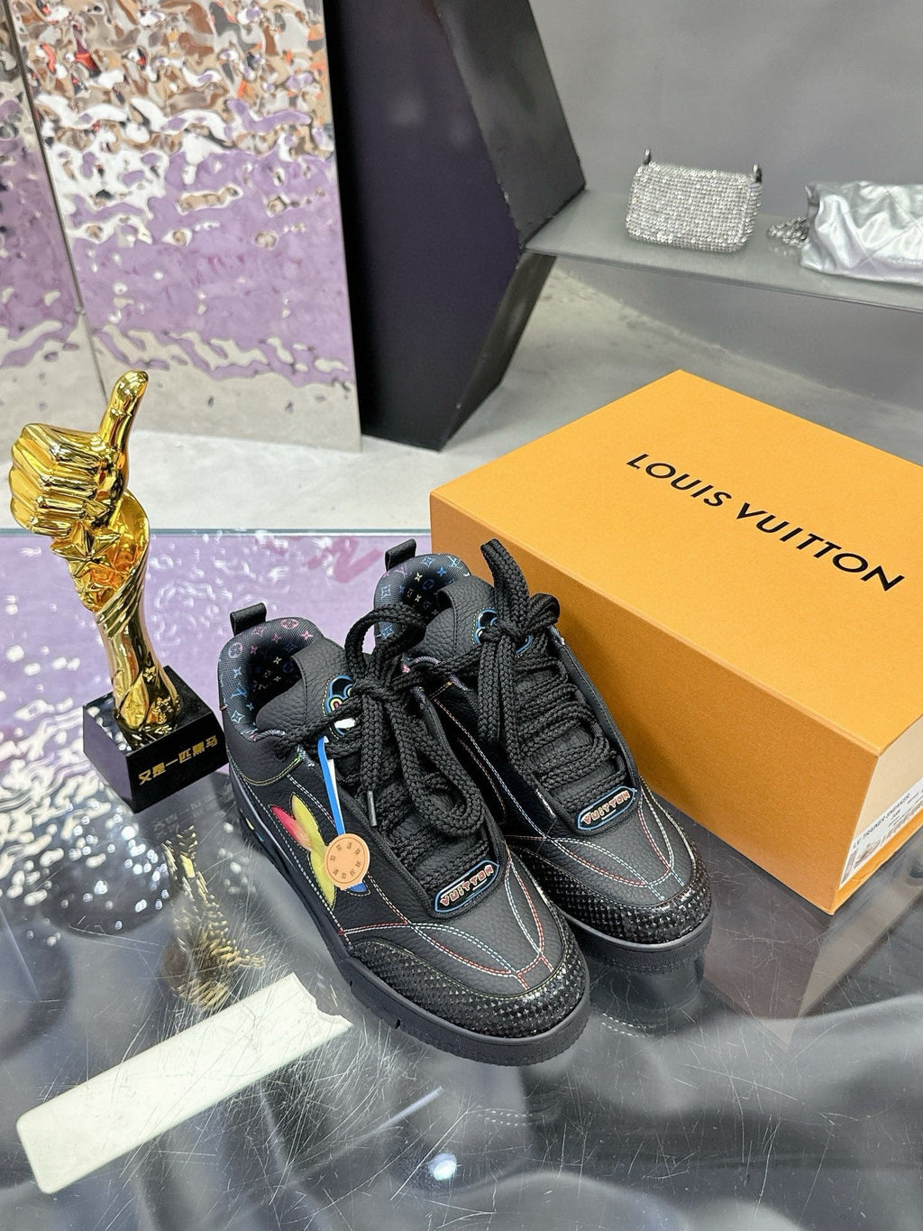 Trainer Skateboard shoes Black Rainbow