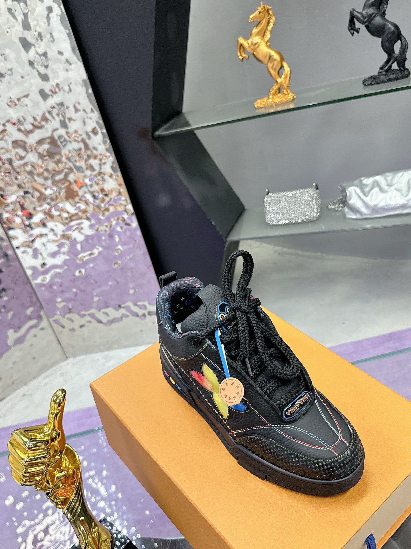 Trainer Skateboard shoes Black Rainbow